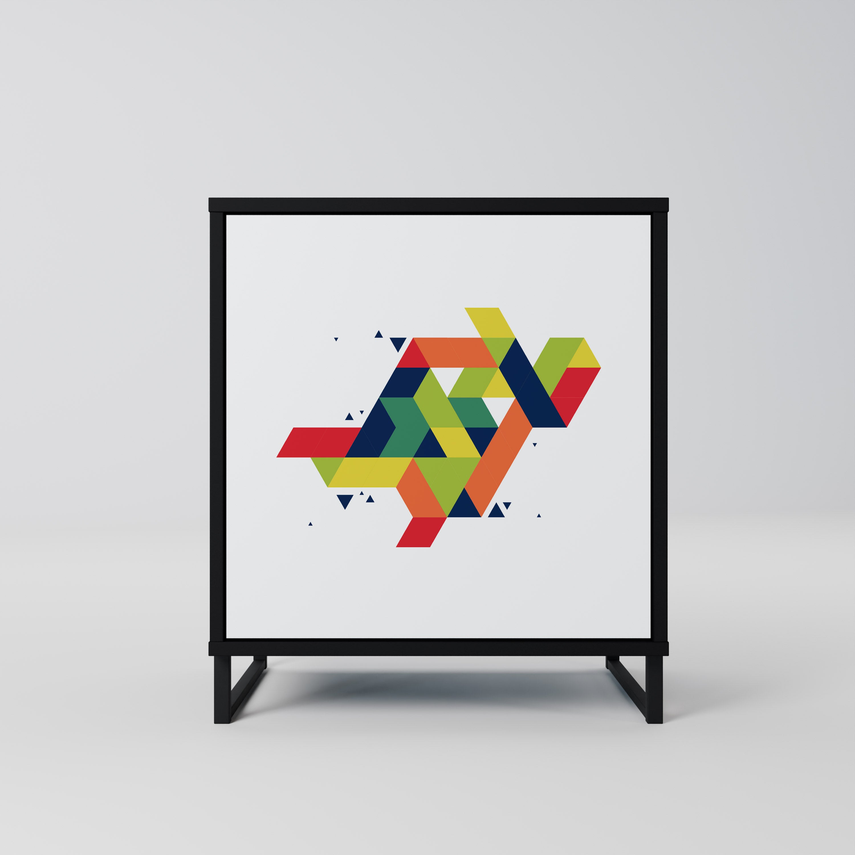 Aparador FUTURE SIGN de ​​1 puerta en acabado negro