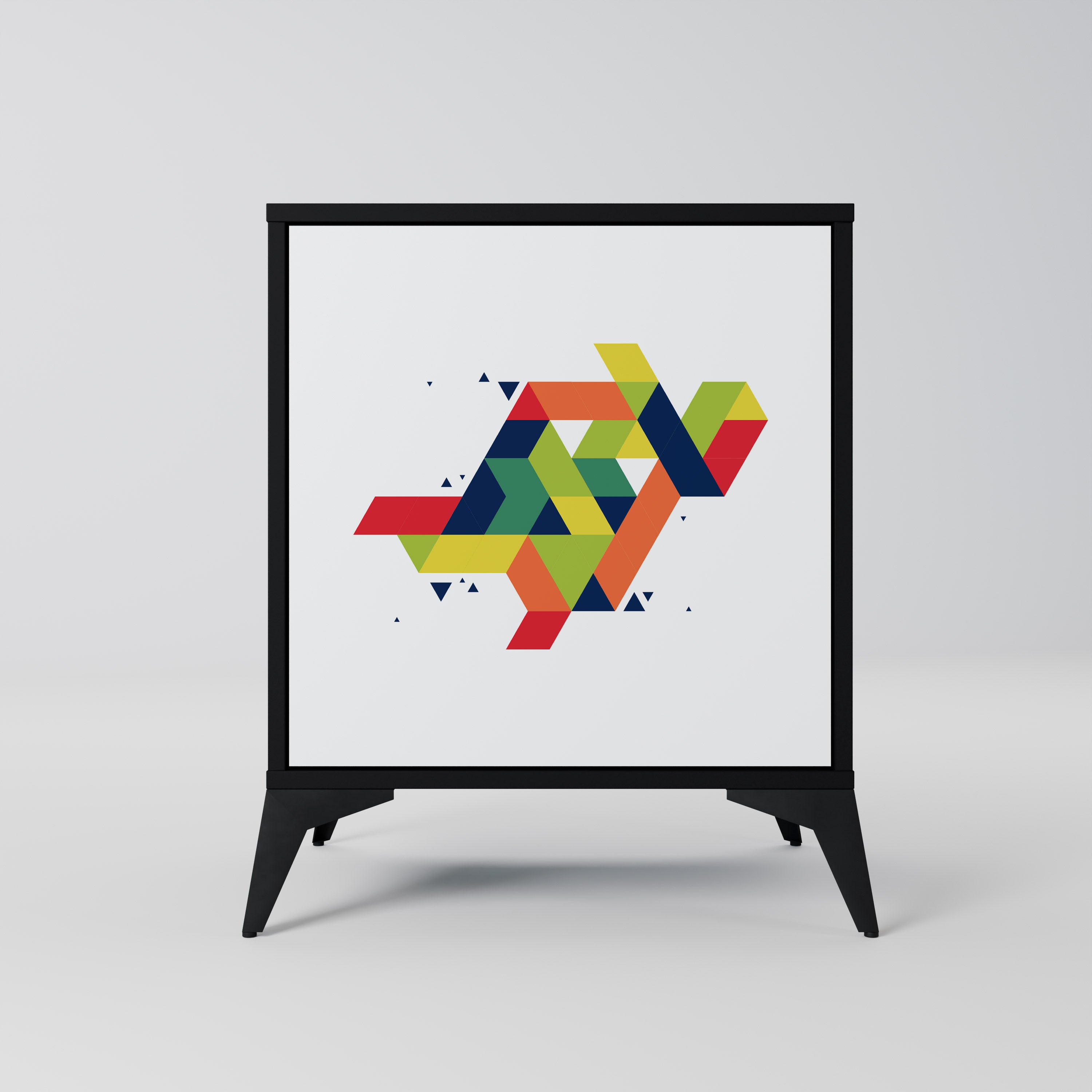 Aparador FUTURE SIGN de ​​1 puerta en acabado negro