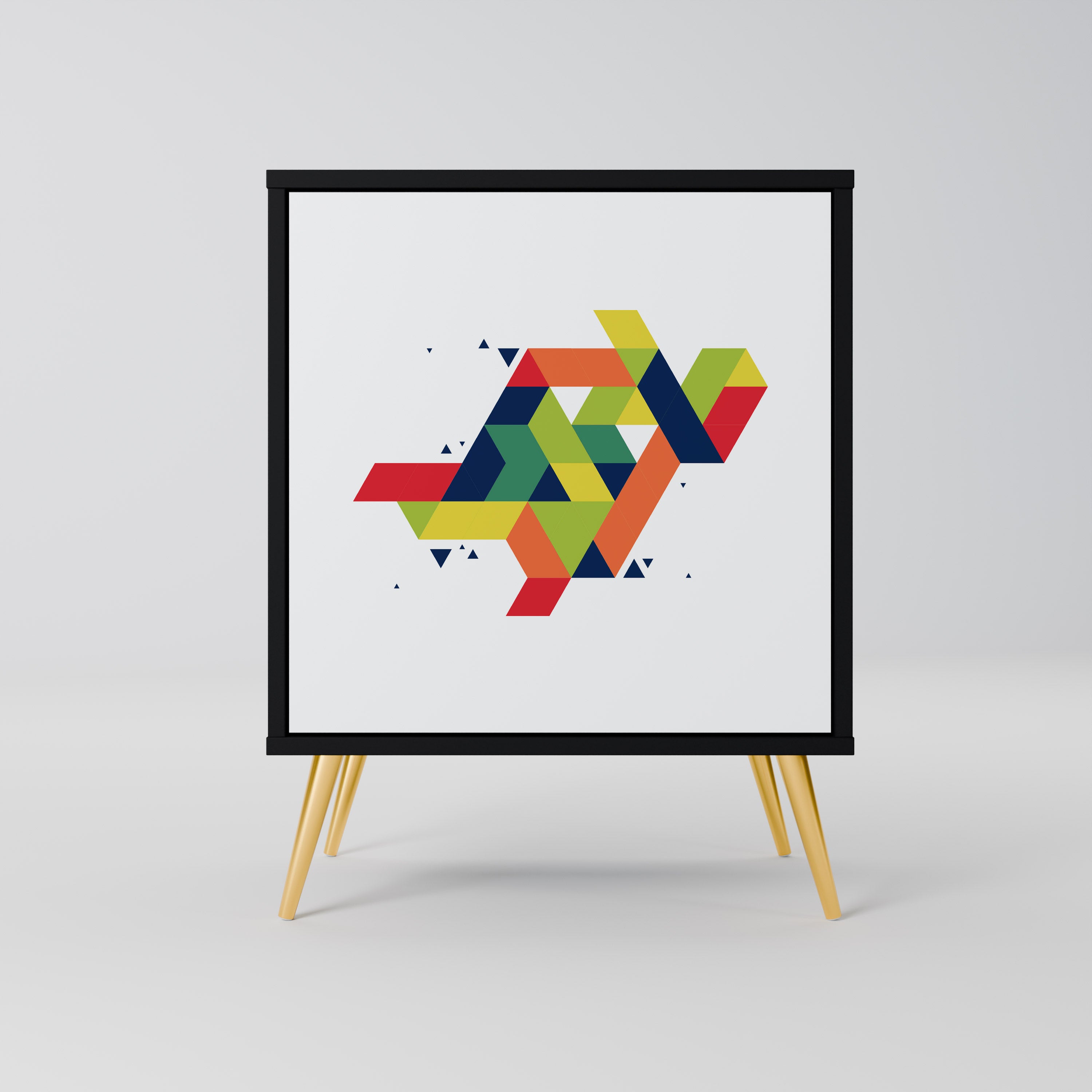 Aparador FUTURE SIGN de ​​1 puerta en acabado negro