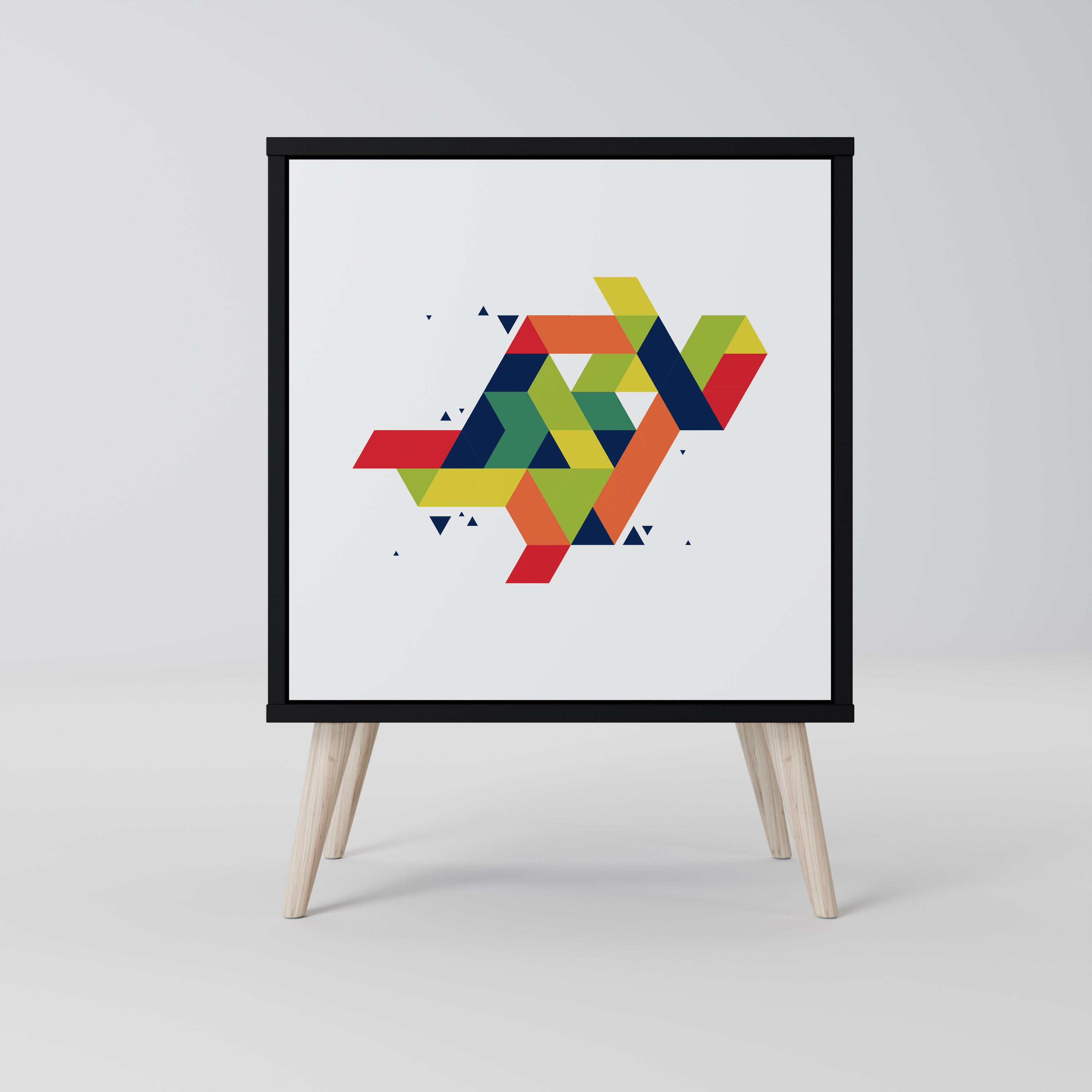 Aparador FUTURE SIGN de ​​1 puerta en acabado negro