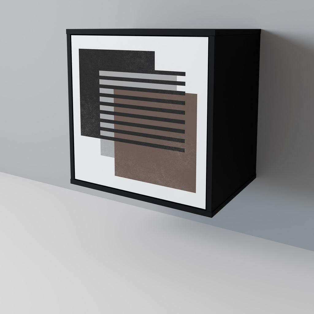 Aparador SHADOW SYNCHRONY de 1 puerta en acabado negro