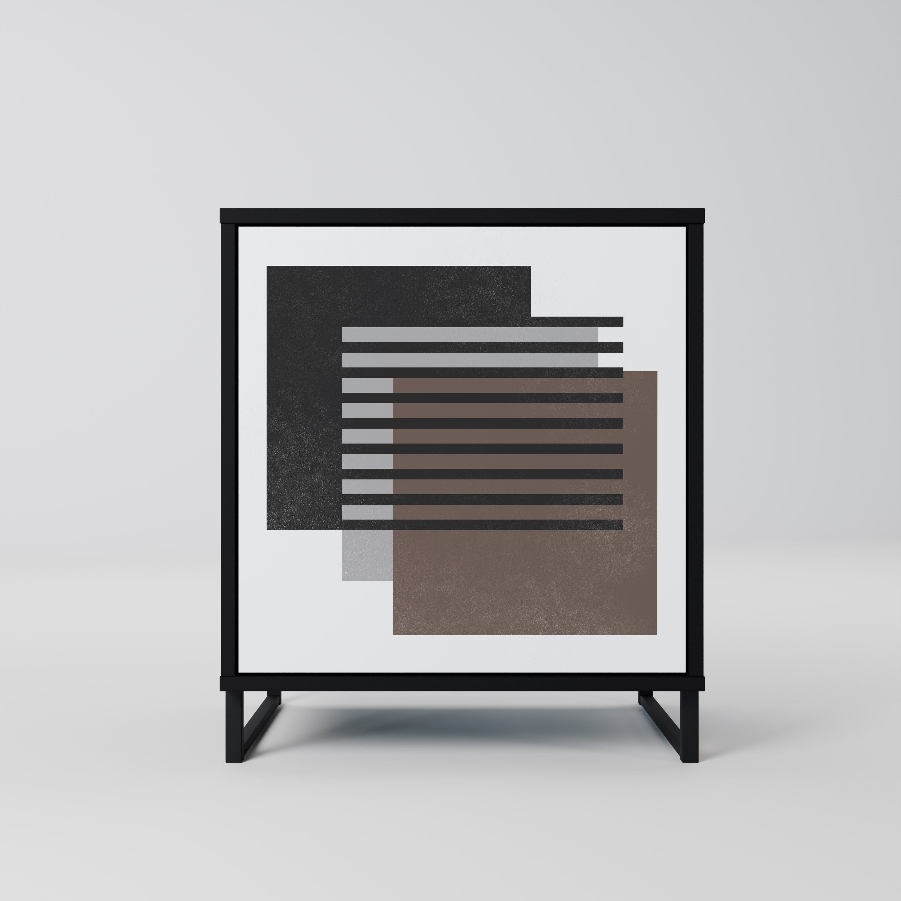 Aparador SHADOW SYNCHRONY de 1 puerta en acabado negro