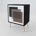 SHADOW SYNCHRONY 1-Door Sideboard in Black Finish