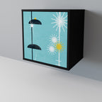 PATHS TO HAPPINESS Aparador de 1 Puerta en Acabado Negro