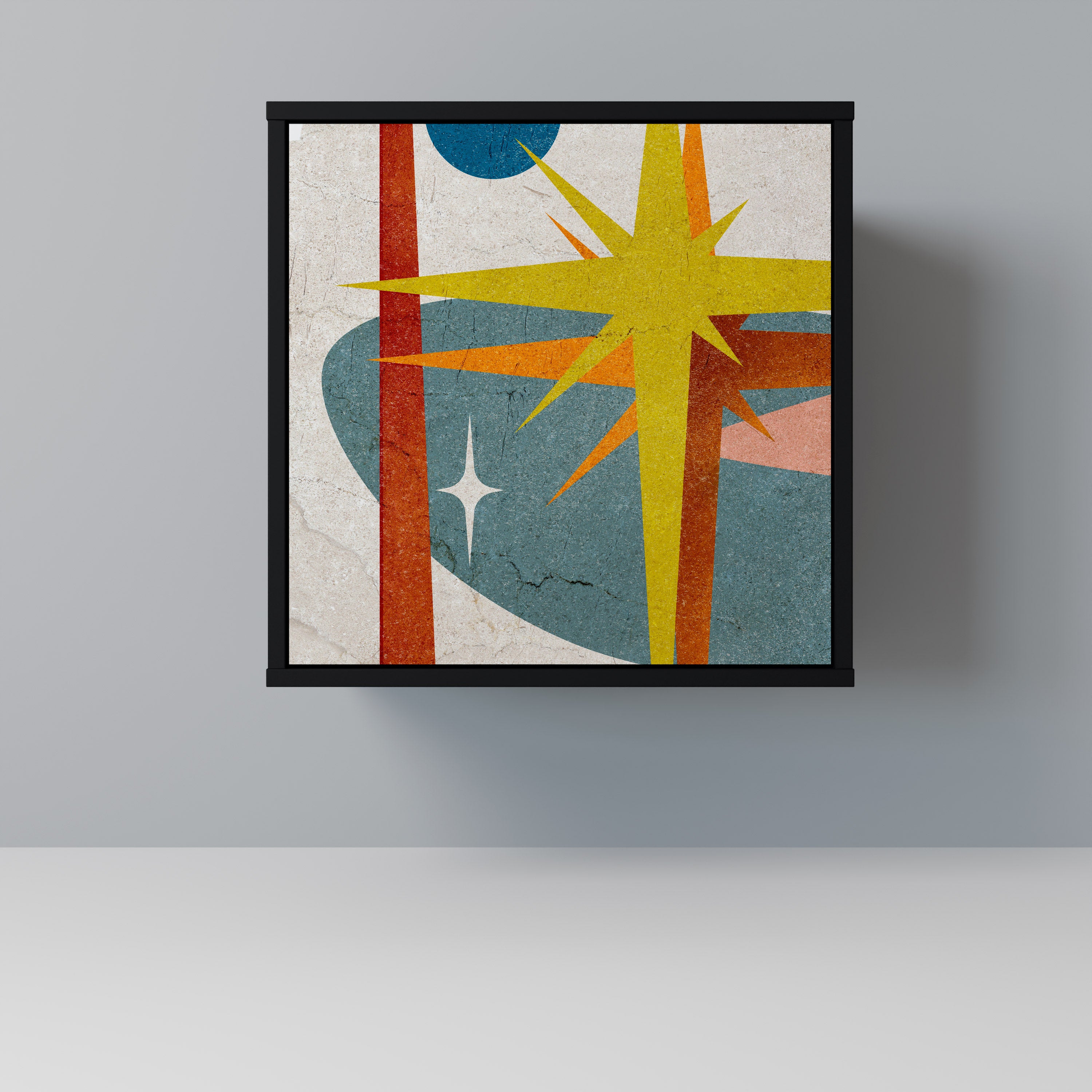 Aparador INTERSTELLAR VIBES de 1 puerta en acabado negro