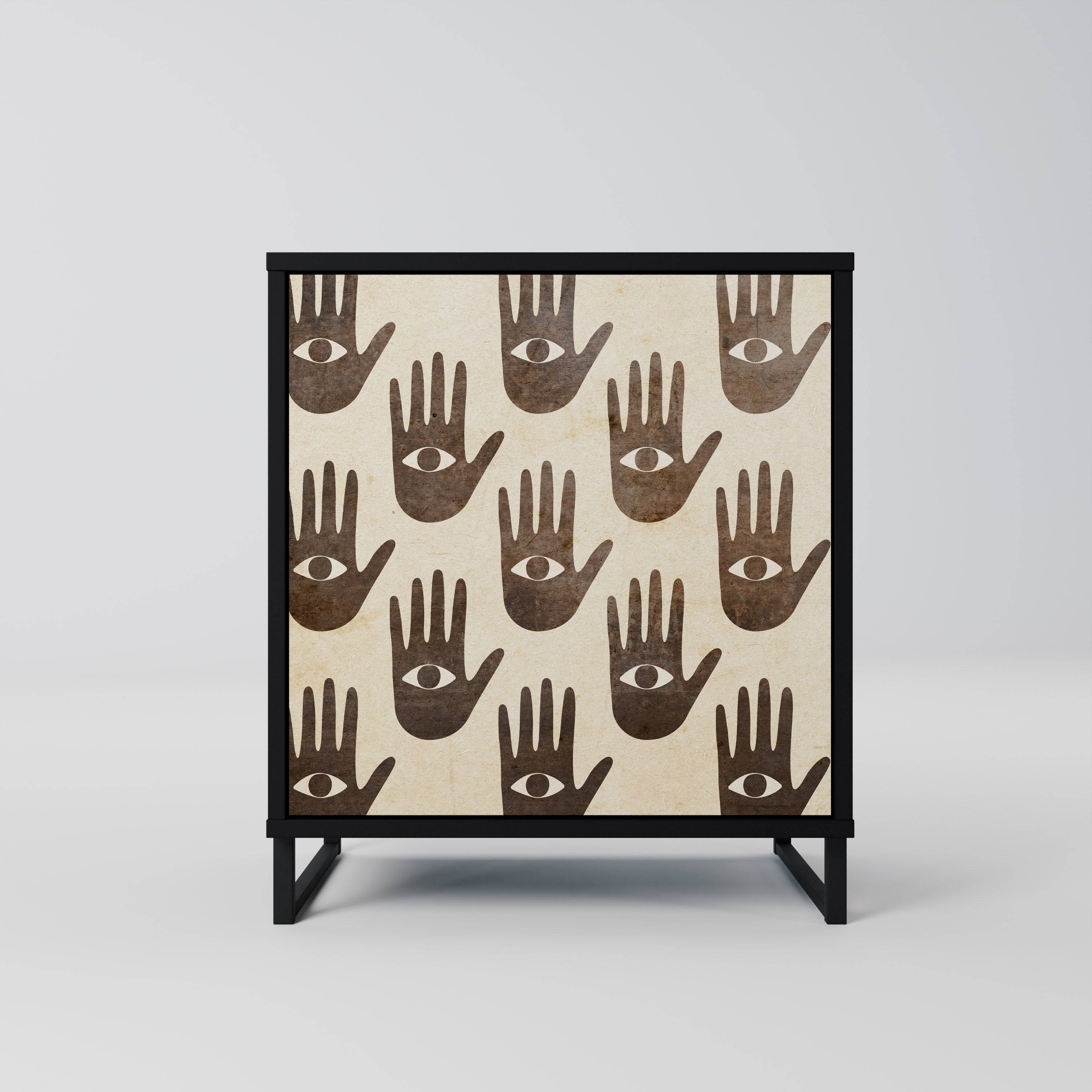 VER MÁS Aparador de 1 puerta en acabado negro