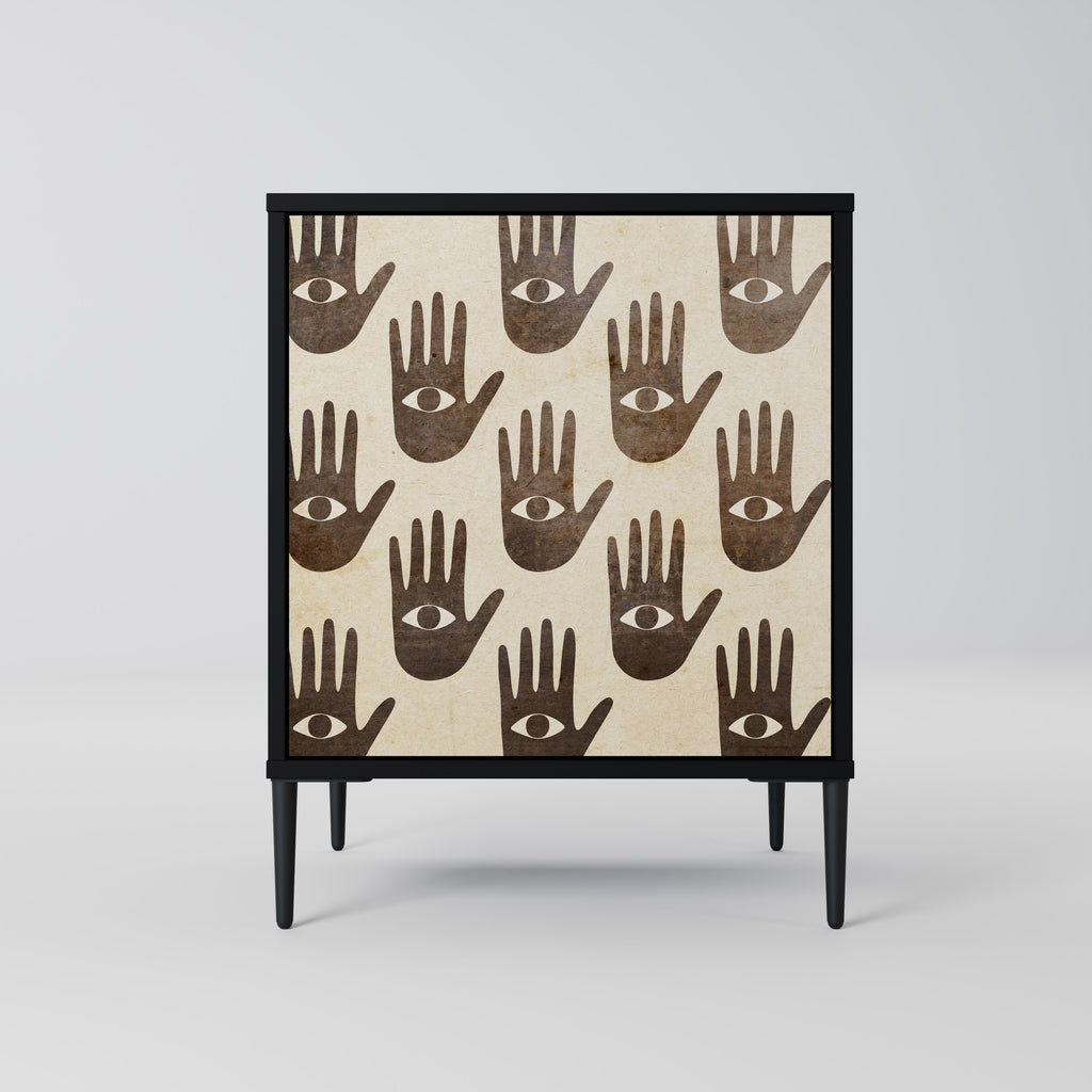 VER MÁS Aparador de 1 puerta en acabado negro