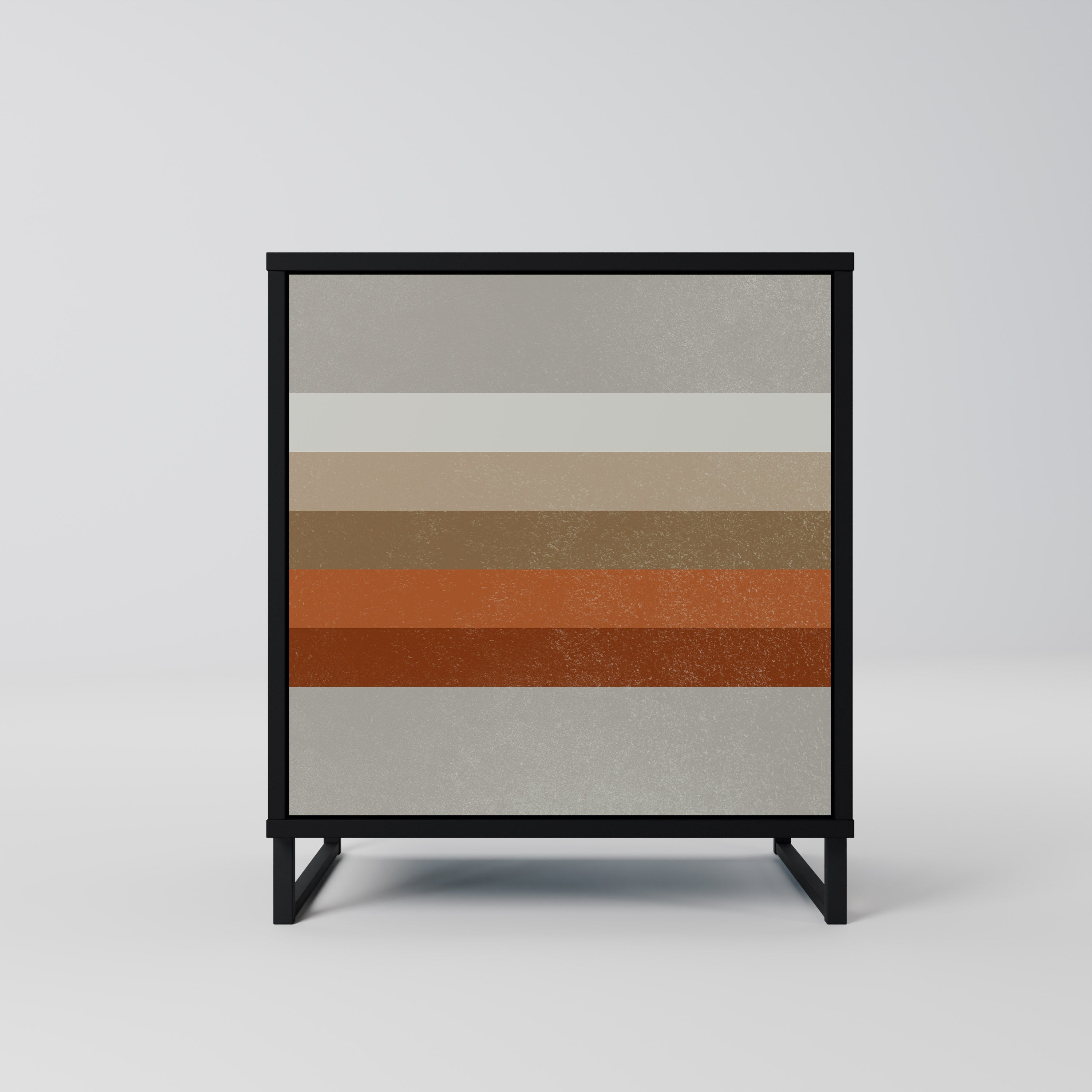 Aparador PECULIAR TRAIL de 1 puerta en acabado negro