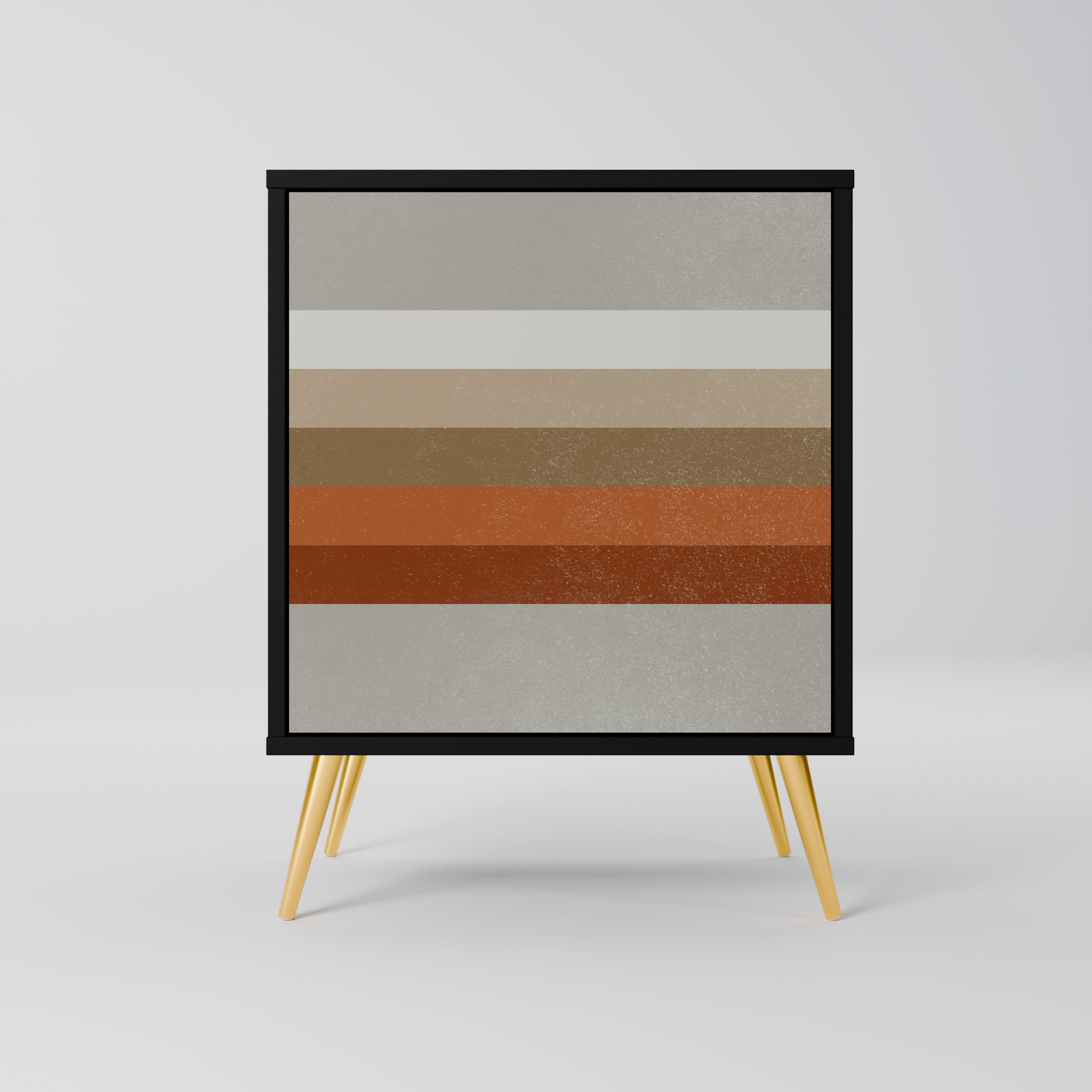 Aparador PECULIAR TRAIL de 1 puerta en acabado negro