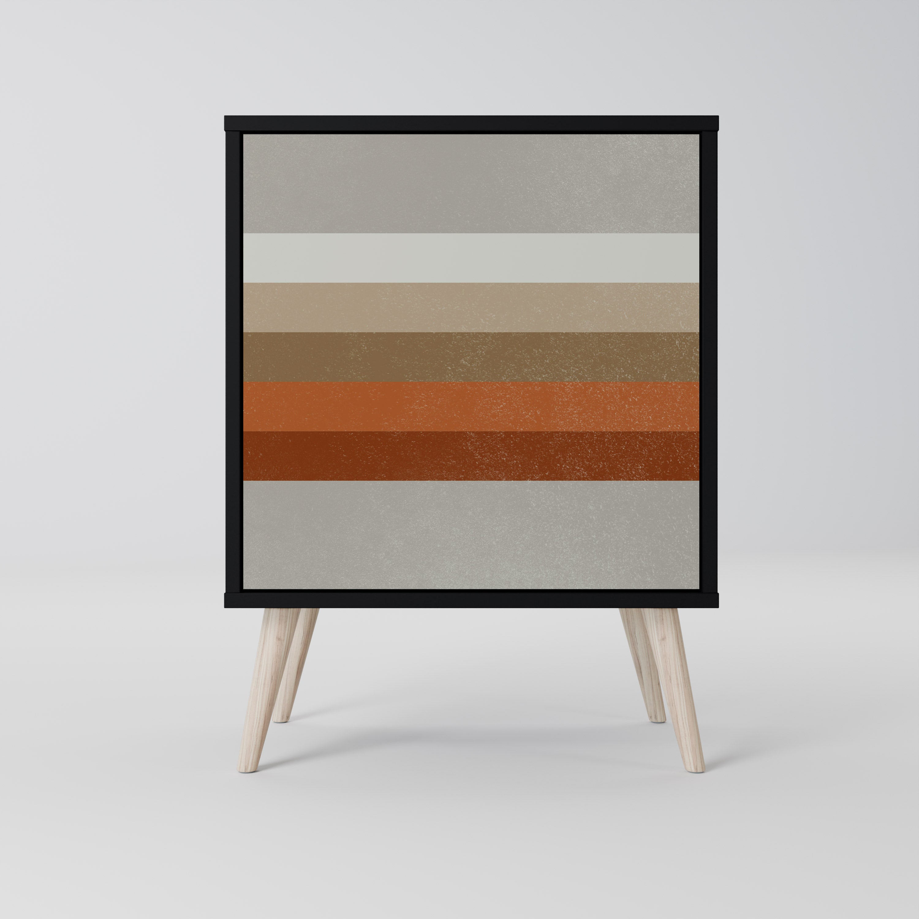 Aparador PECULIAR TRAIL de 1 puerta en acabado negro