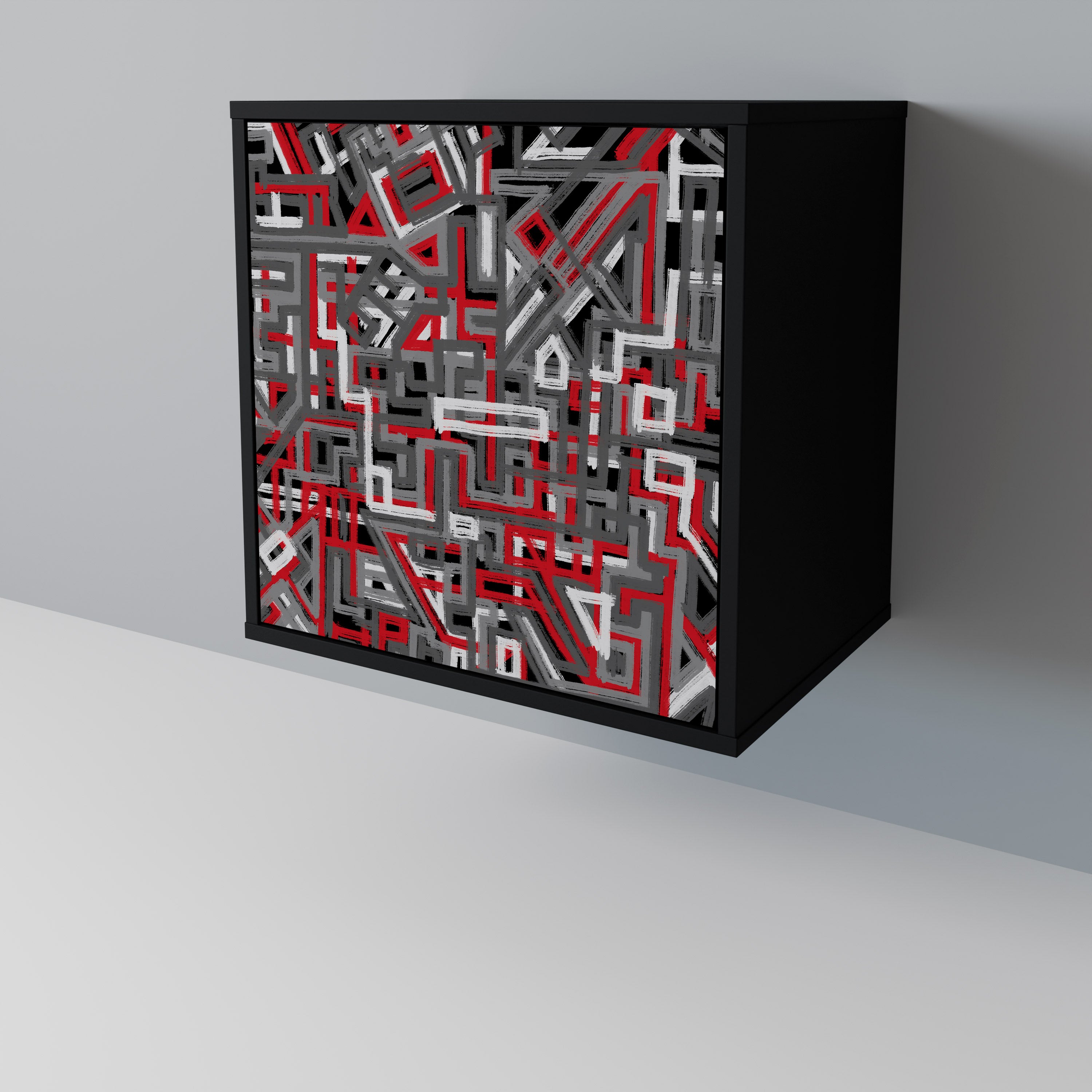 BROKEN LINES 1-Door Sideboard