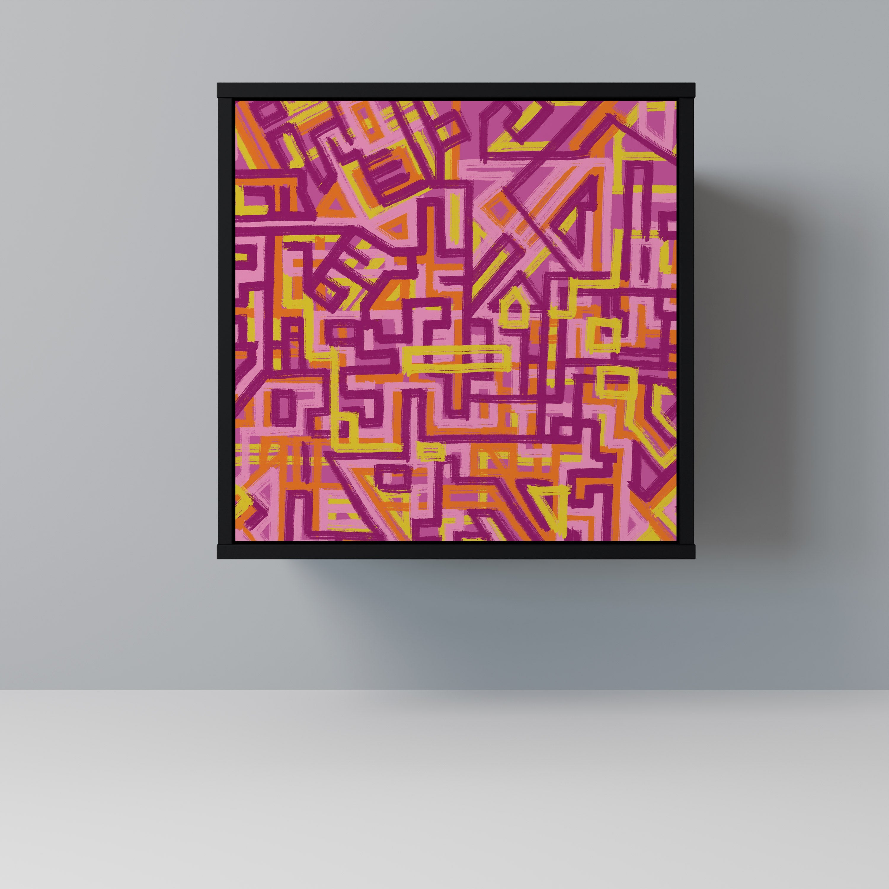 Aparador Lovely Memories de 1 puerta en acabado negro