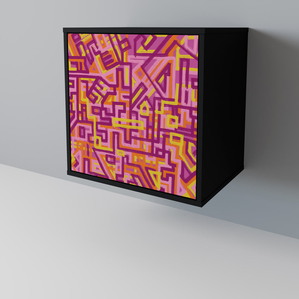 Aparador Lovely Memories de 1 puerta en acabado negro