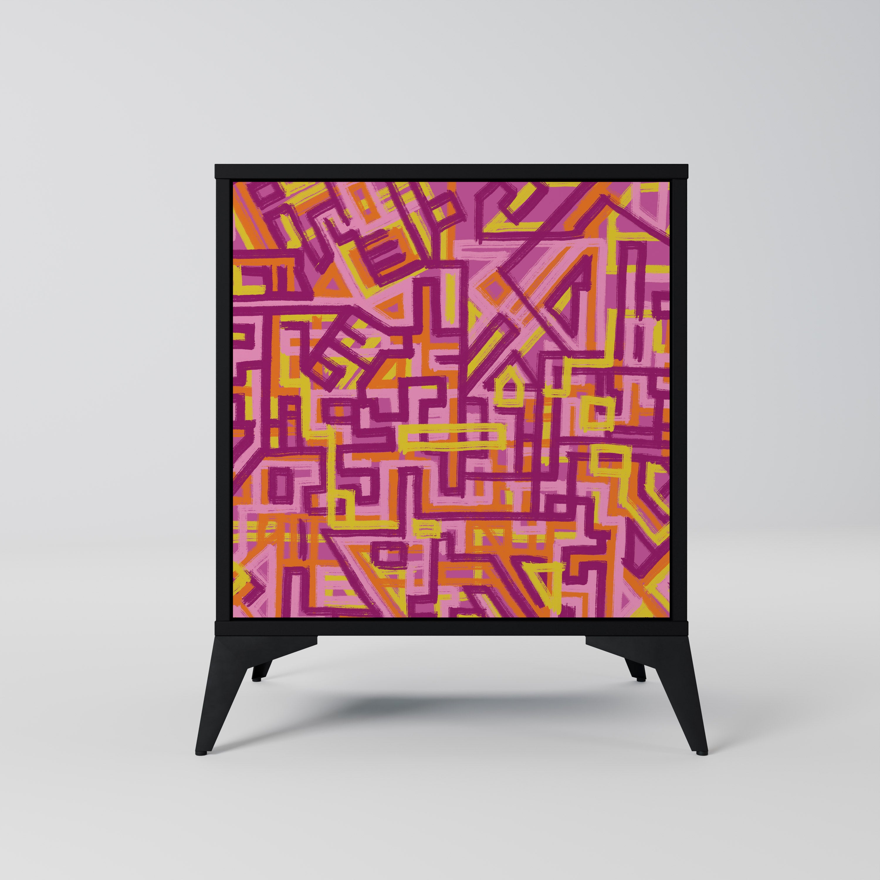 Aparador Lovely Memories de 1 puerta en acabado negro