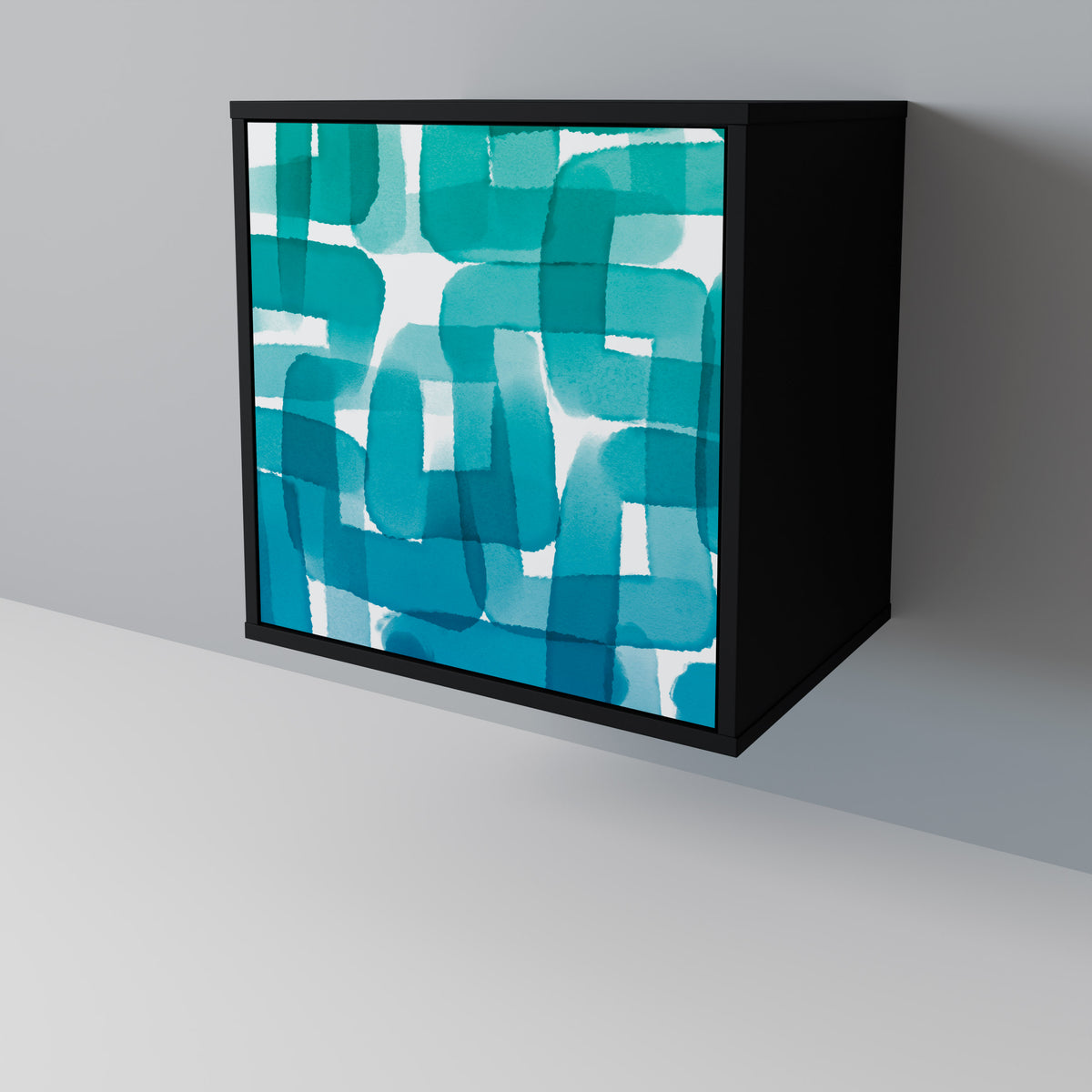 TURQUOISE RECTANGLES Aparador de 1 Puerta