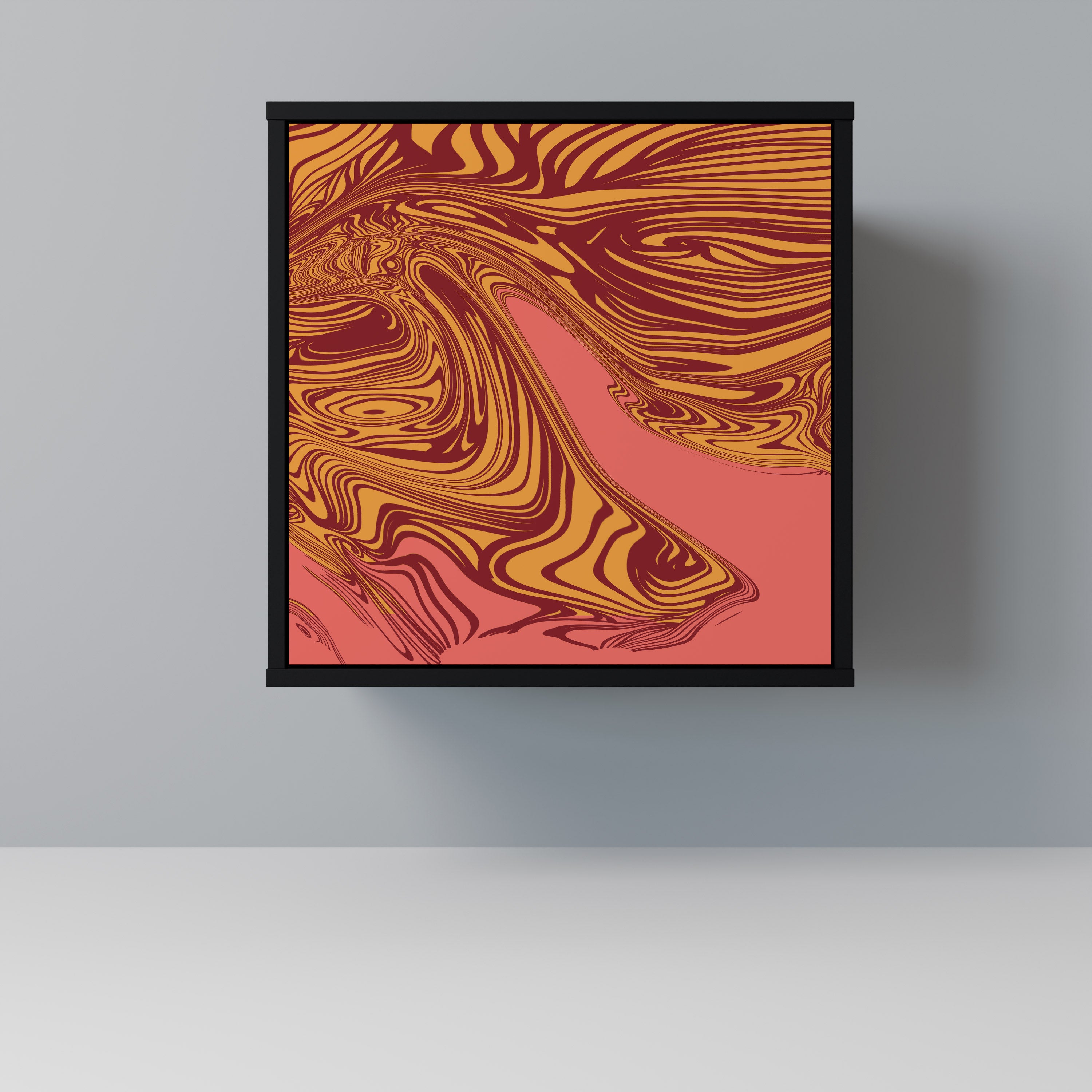 Aparador de 1 puerta FLOATING THOUGHTS en acabado negro