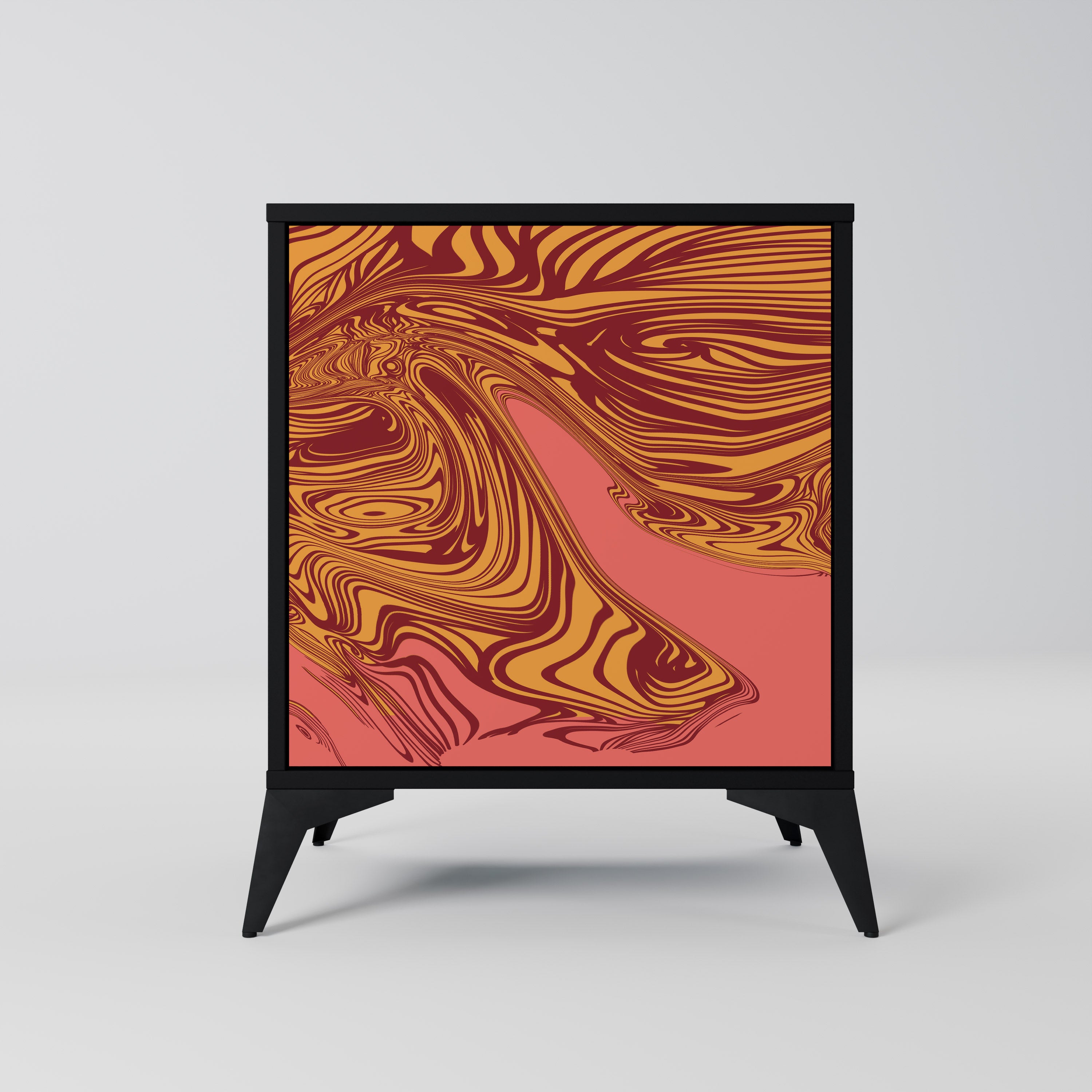 Aparador de 1 puerta FLOATING THOUGHTS en acabado negro