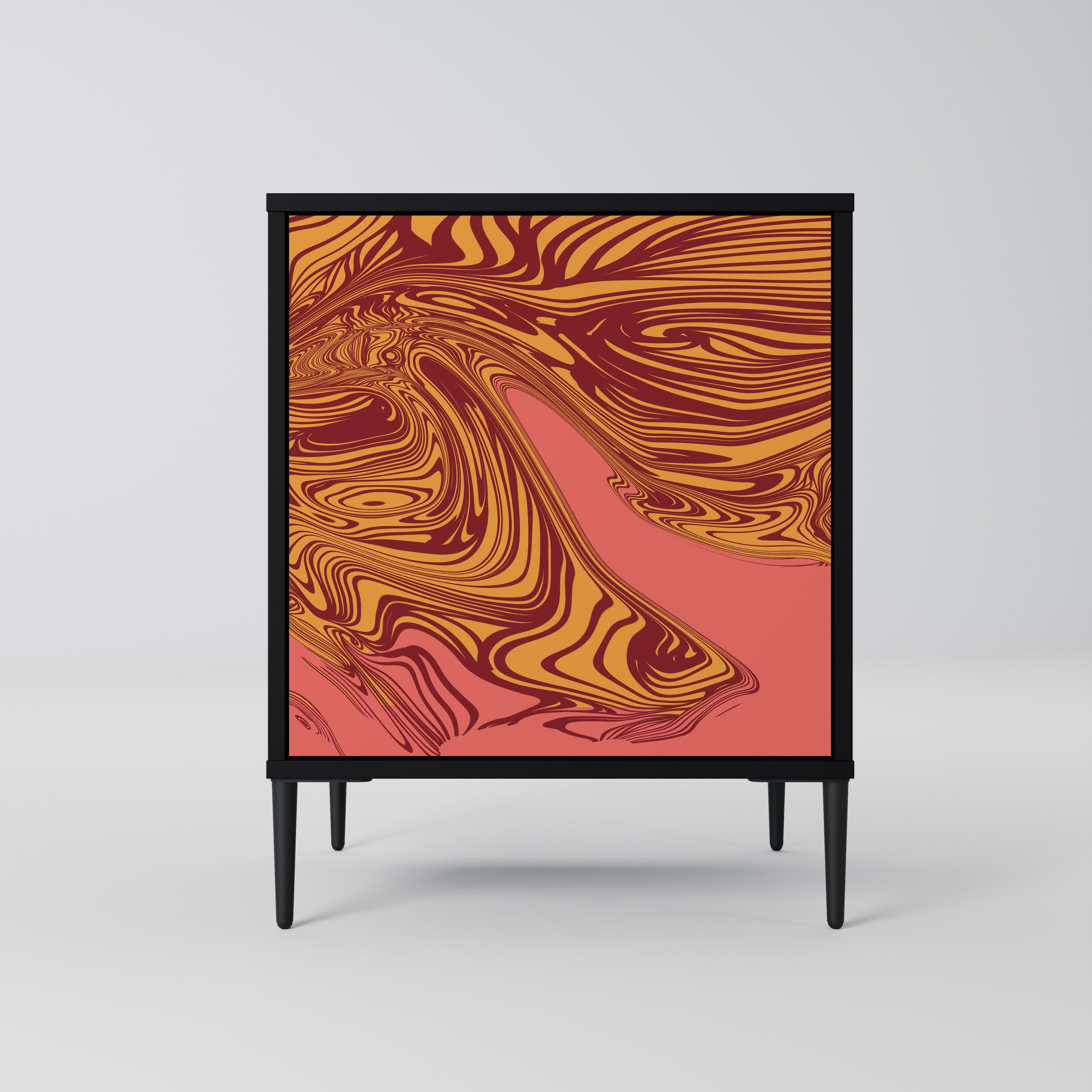 Aparador de 1 puerta FLOATING THOUGHTS en acabado negro