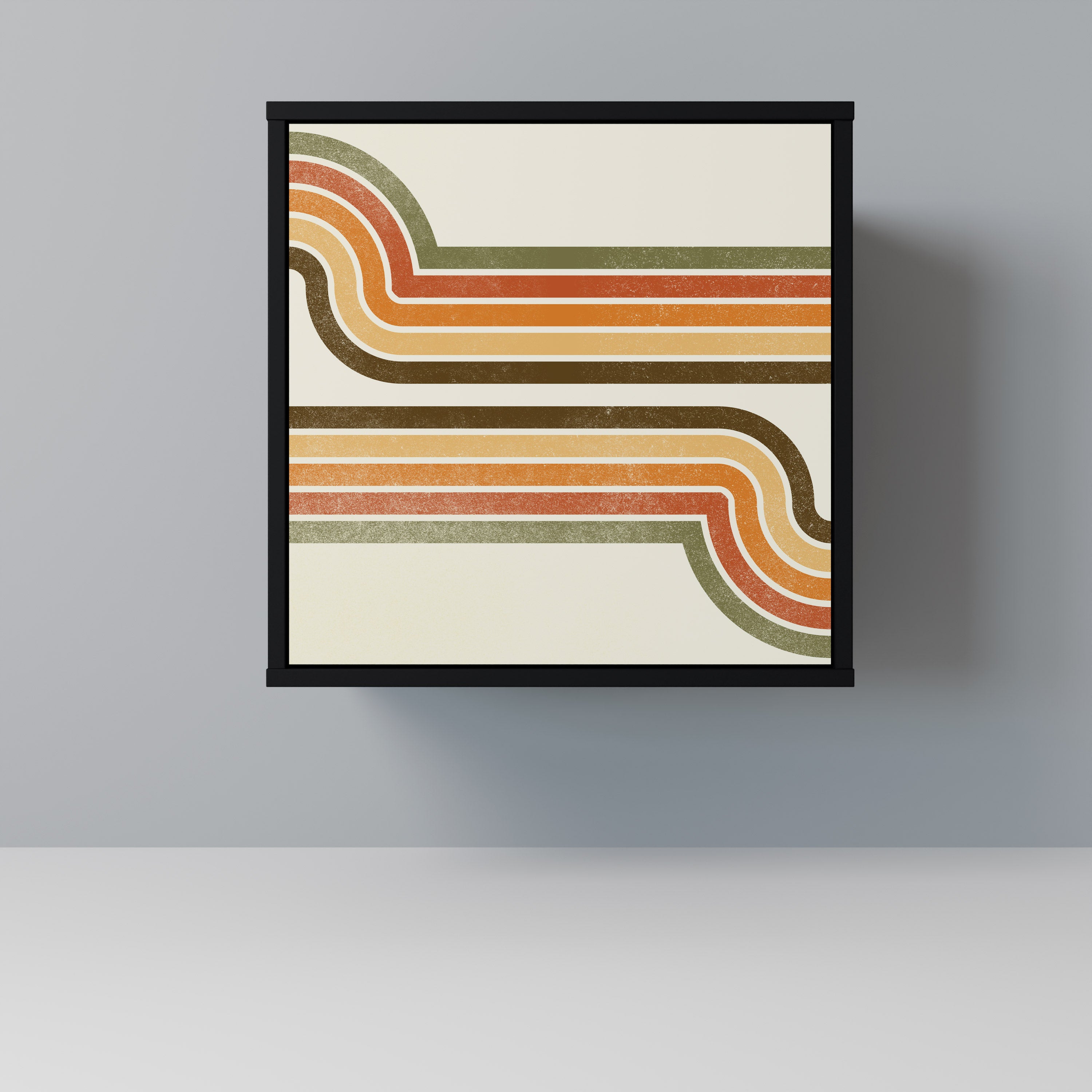 Aparador EXCEPTIONAL STREAM de 1 puerta en acabado negro