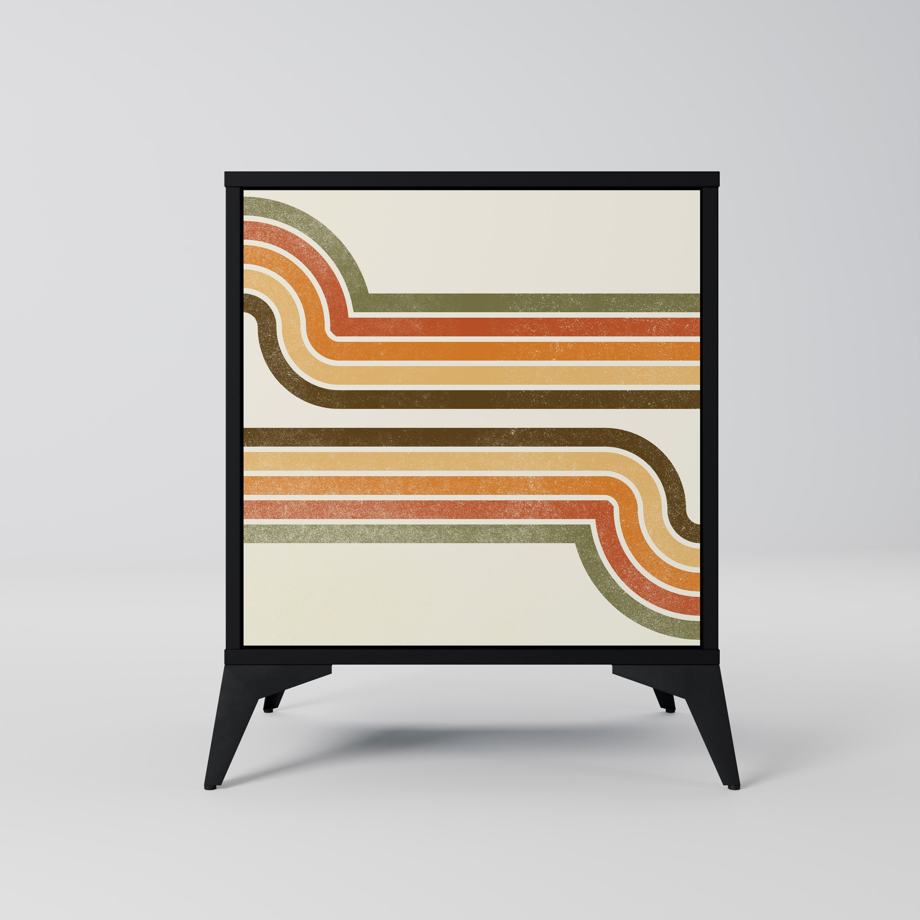 Aparador EXCEPTIONAL STREAM de 1 puerta en acabado negro