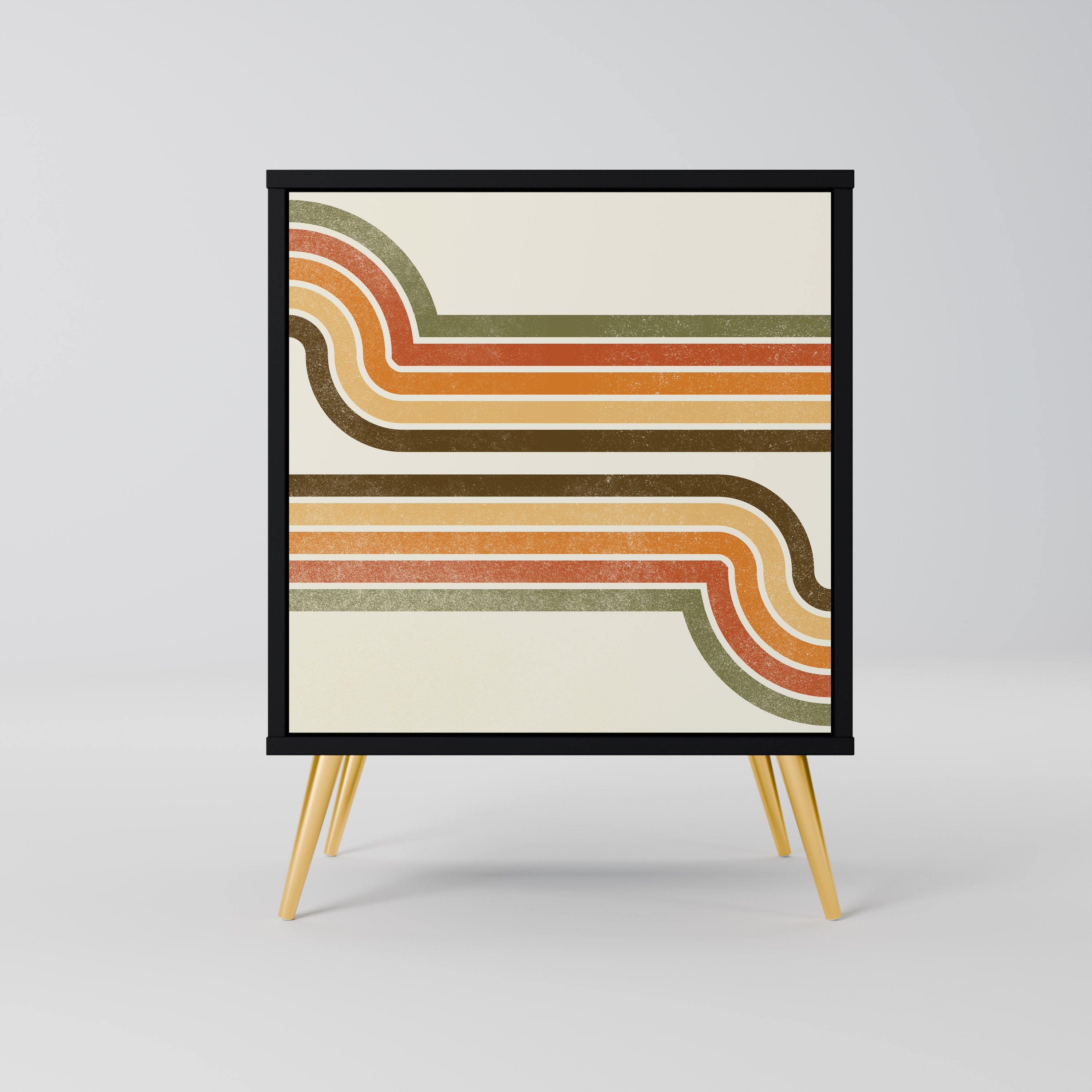 Aparador EXCEPTIONAL STREAM de 1 puerta en acabado negro