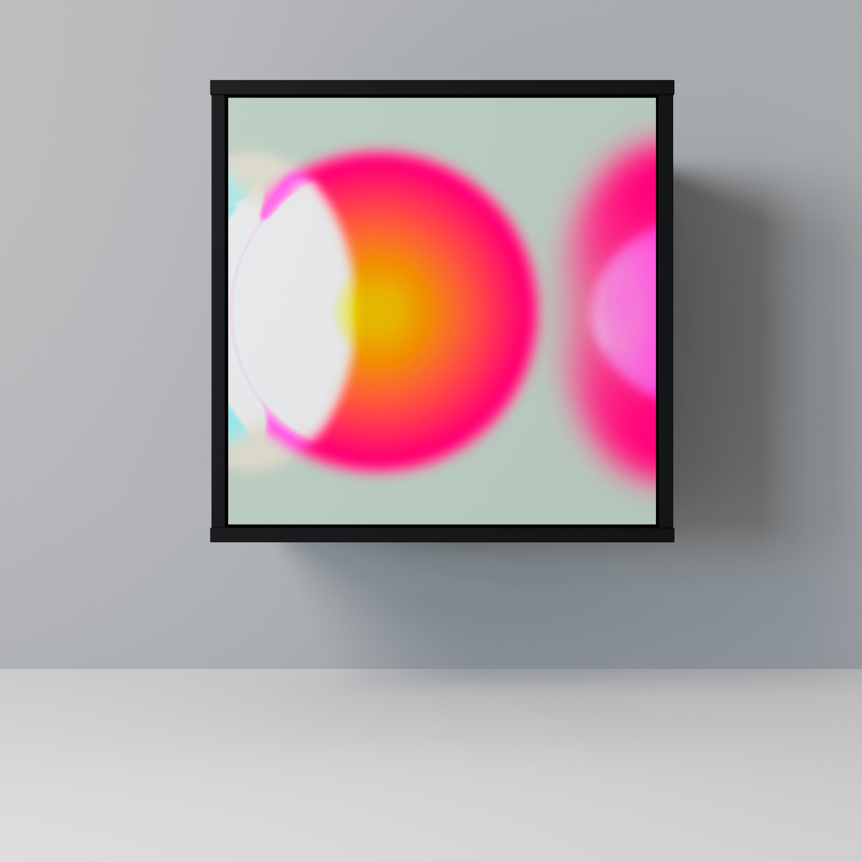 Aparador de 1 puerta SYMPHONY OF COLORS en acabado negro