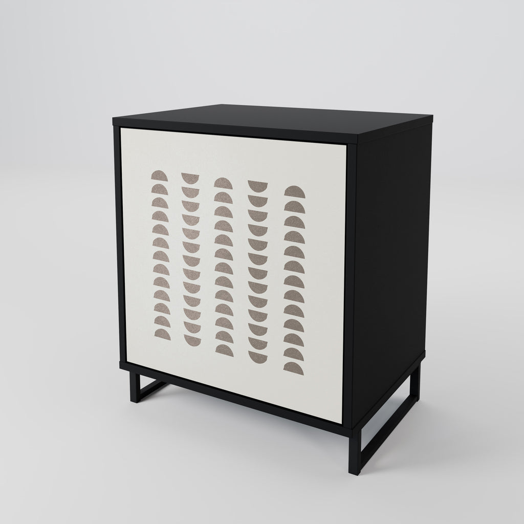 Aparador HARMONY ESSENCE de 1 puerta en acabado negro