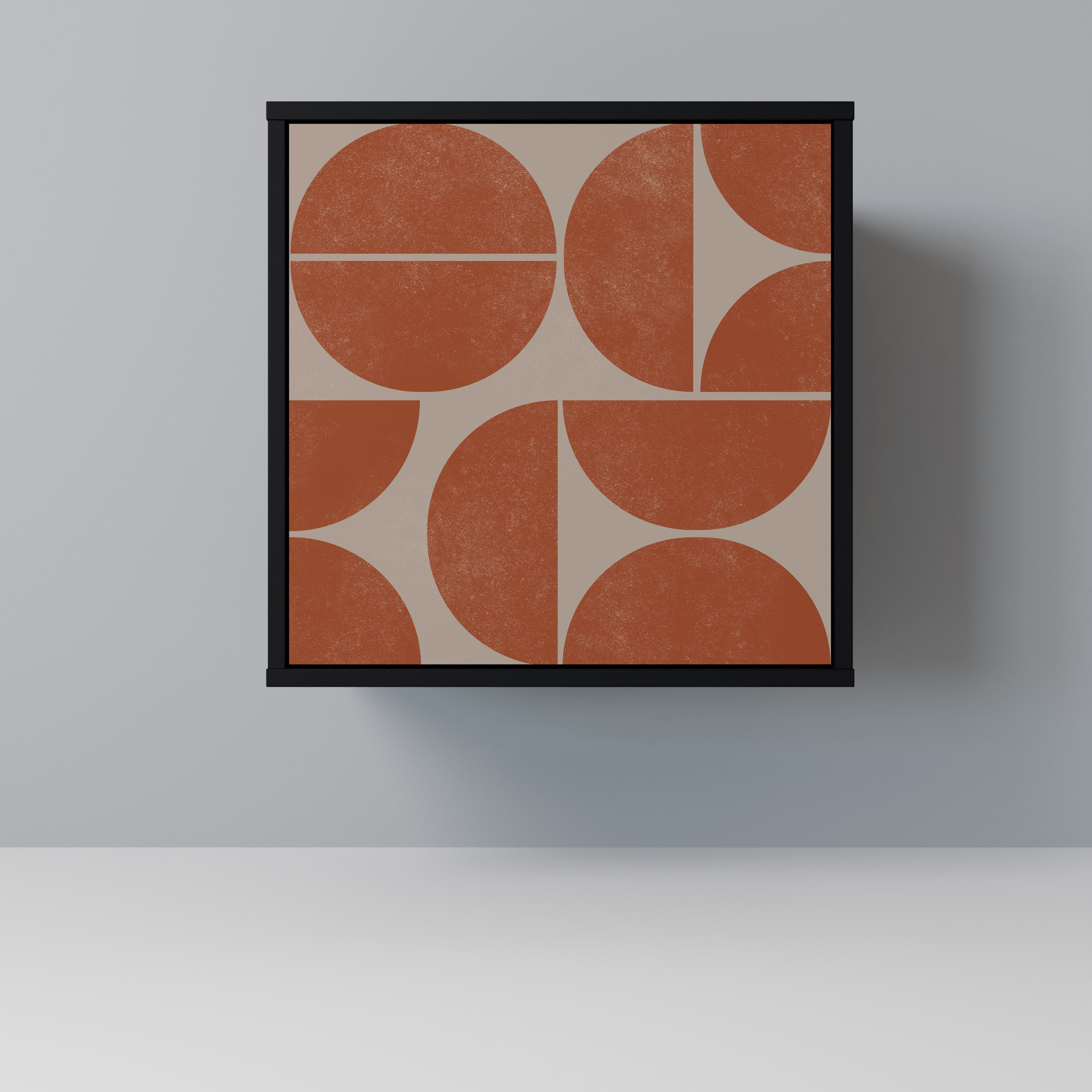 Aparador de 1 puerta REPETITION COMPULSION en acabado negro