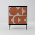 REPETITION COMPULSION Aparador de 1 Puerta en Acabado Negro