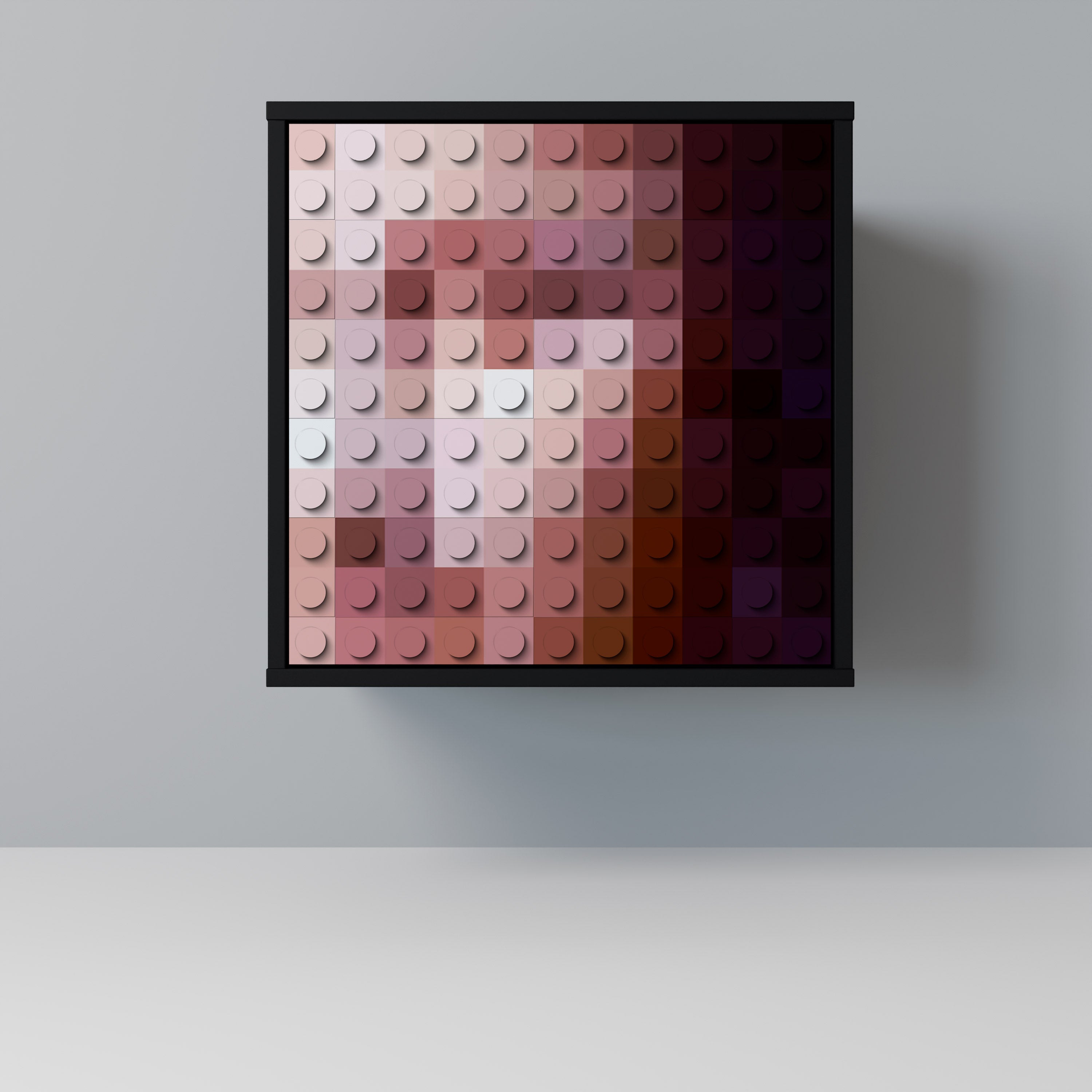 Aparador de una puerta CONSTRUCTIVE ART en acabado negro