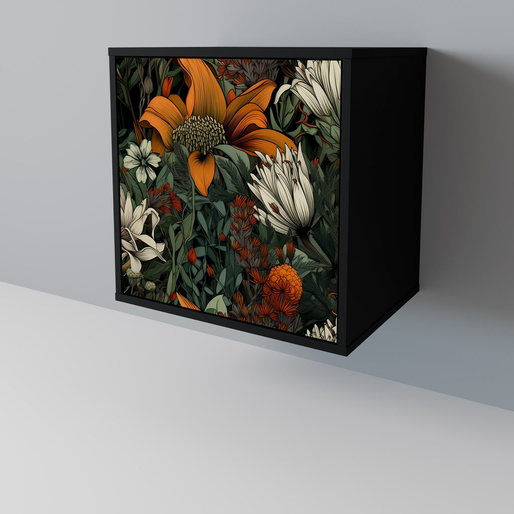 Aparador MIDNIGHT SPROUT de 1 puerta en acabado negro