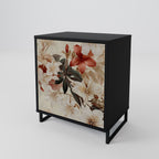 PETAL HARMONY 1-Door Sideboard in Black Finish