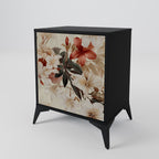 PETAL HARMONY 1-Door Sideboard in Black Finish