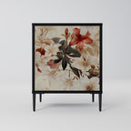 PETAL HARMONY 1-Door Sideboard in Black Finish