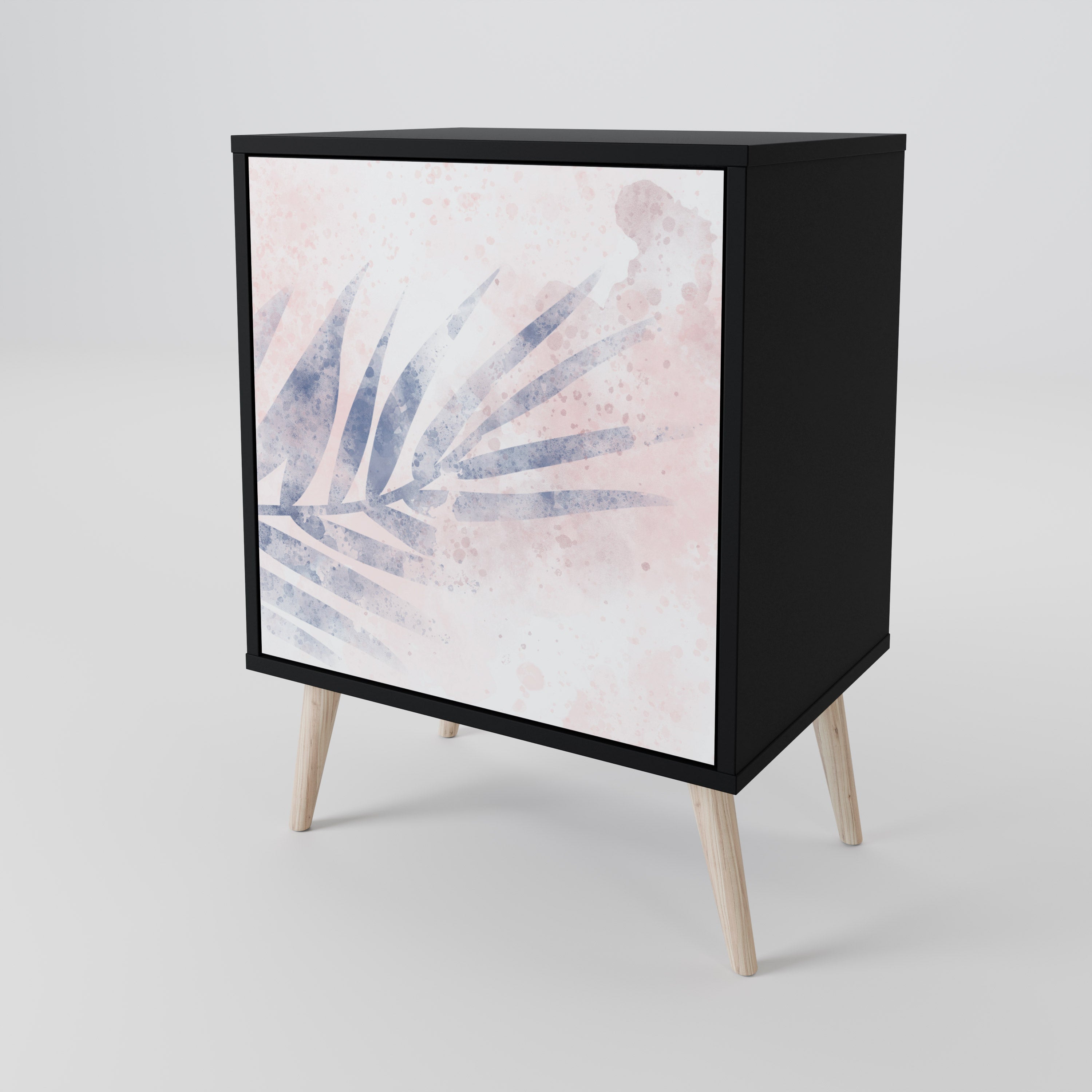 Aparador TIMELESS FLOAT de 1 puerta en acabado negro