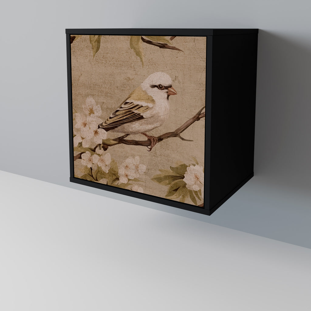 Aparador PETAL DISTINGUISH de 1 puerta en acabado negro