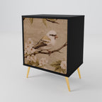 PETAL DISTINGUISH 1-Door Sideboard in Black Finish