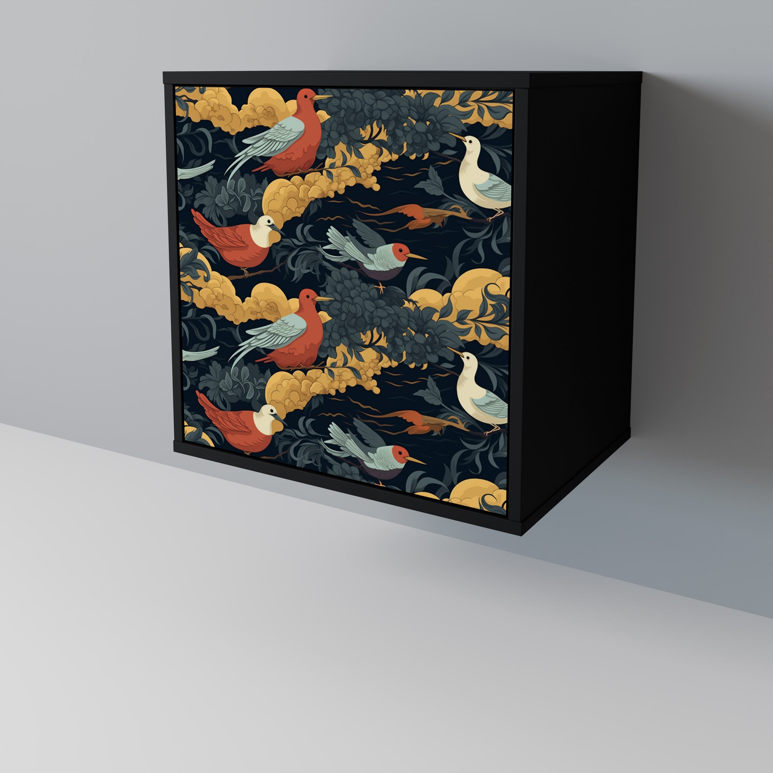 Aparador FOWLY DAZE de 1 puerta en acabado negro