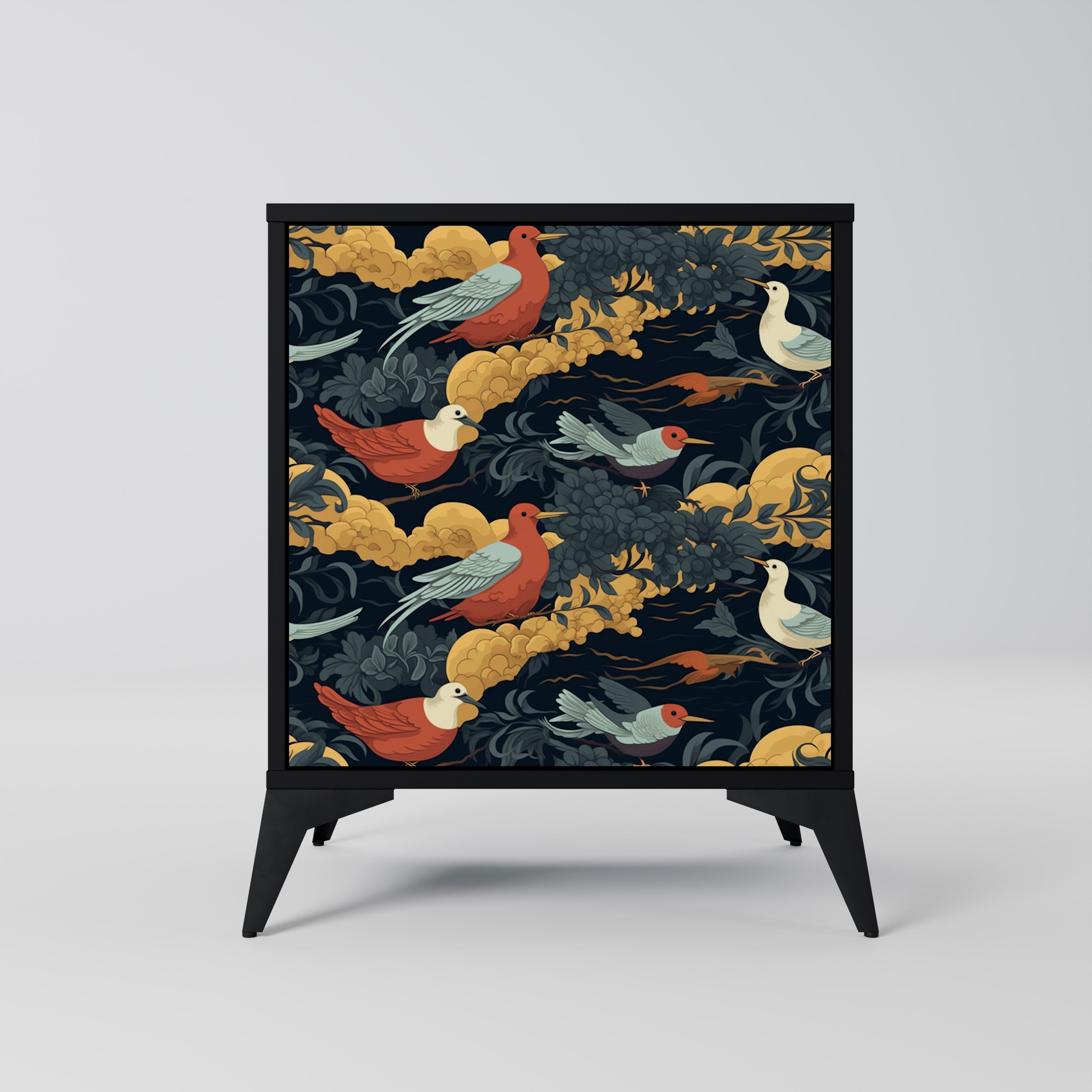 Aparador FOWLY DAZE de 1 puerta en acabado negro