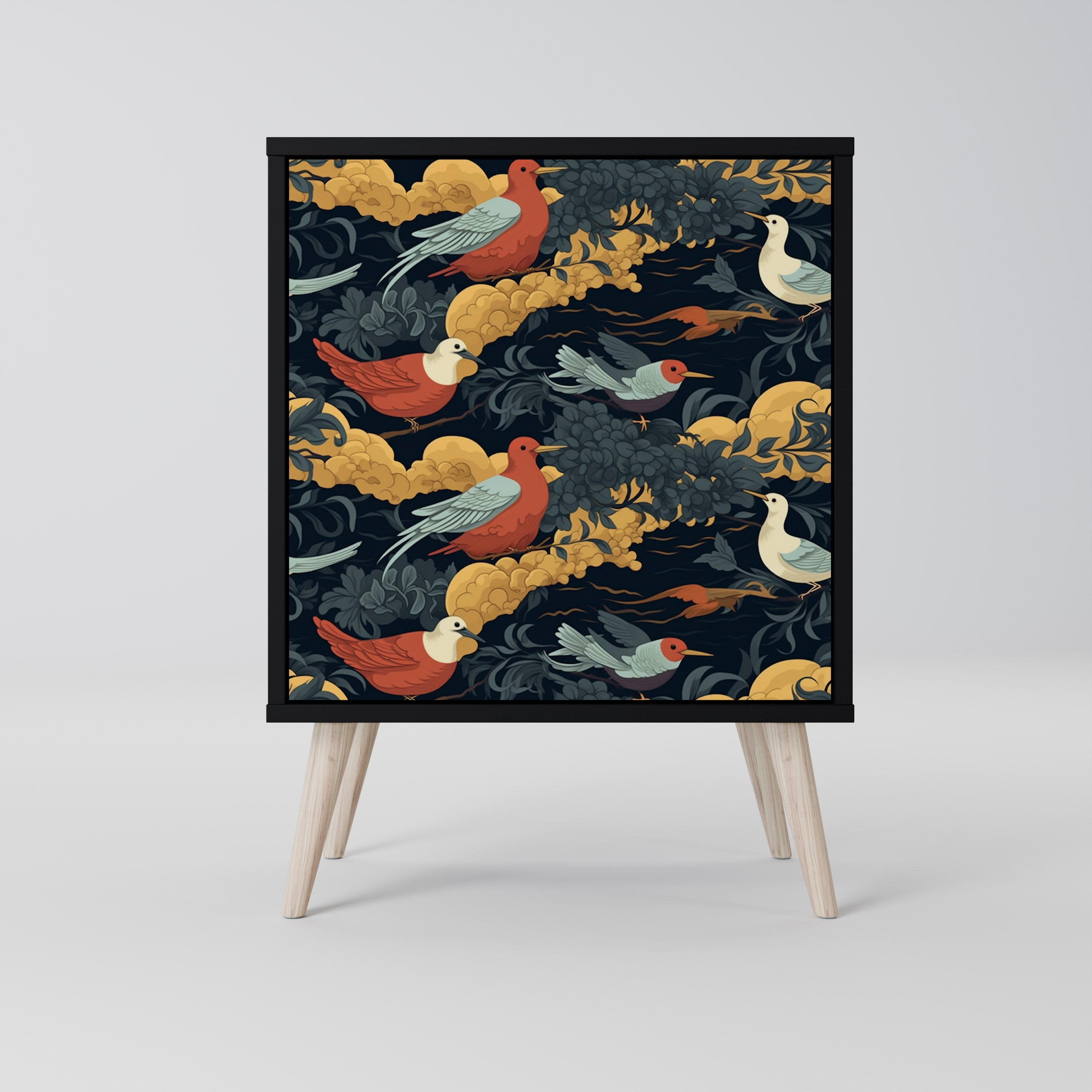 Aparador FOWLY DAZE de 1 puerta en acabado negro