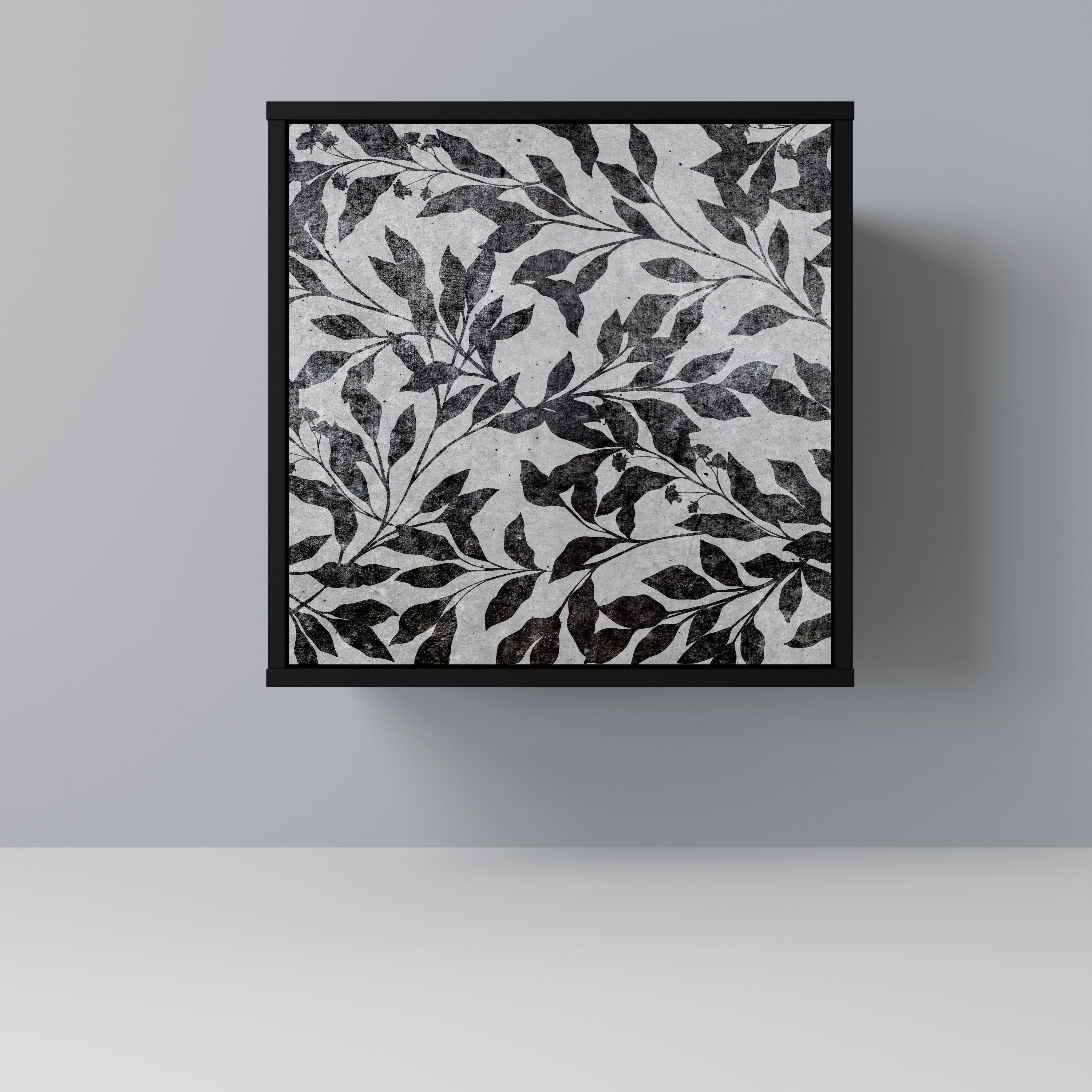 Aparador CHARCOAL SPROUT de 1 puerta en acabado negro