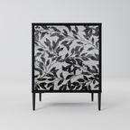 CHARCOAL SPROUT 1-Door Sideboard in Black Finish