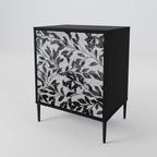 CHARCOAL SPROUT 1-Door Sideboard in Black Finish