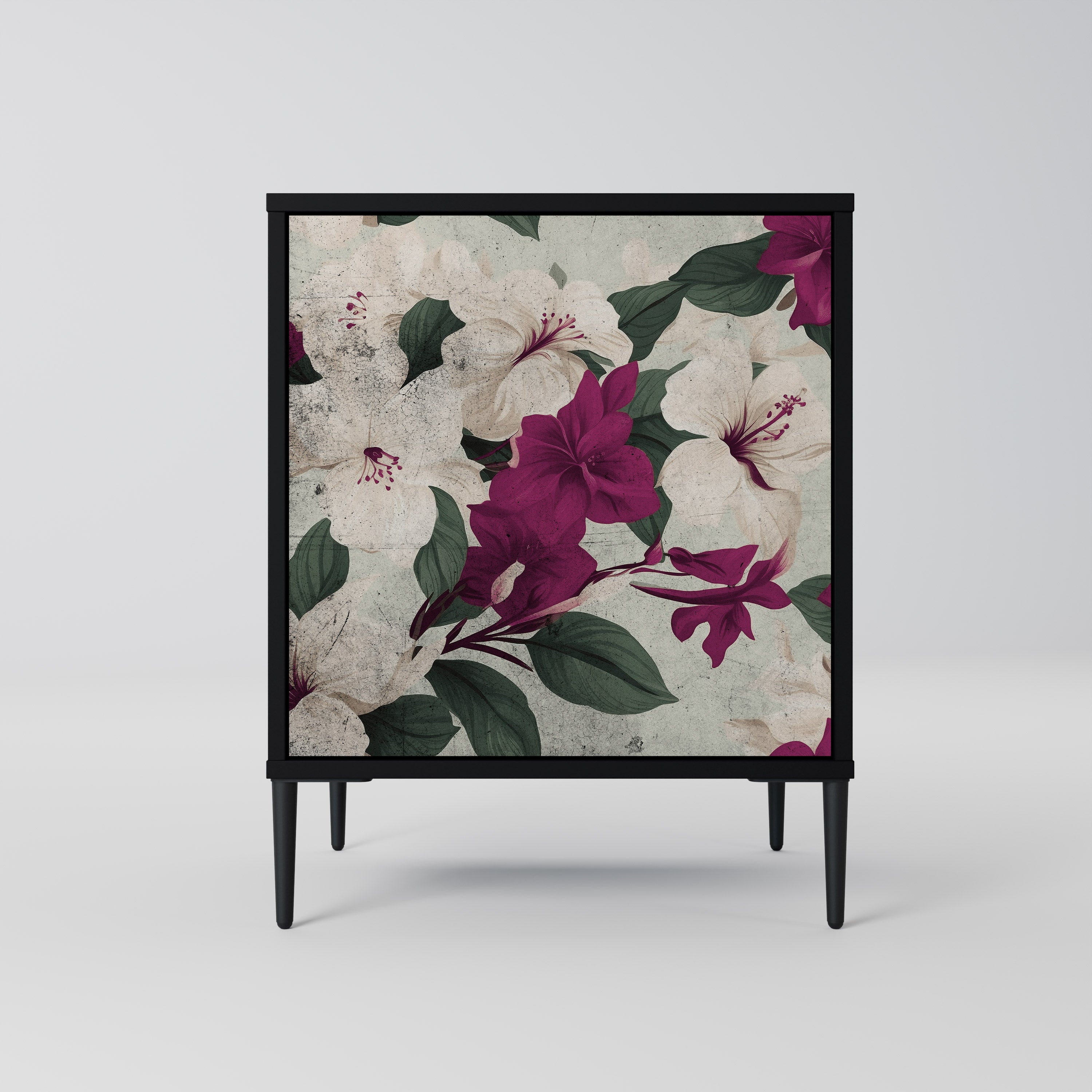 Aparador FLOWERET DREAM de 1 puerta en acabado negro