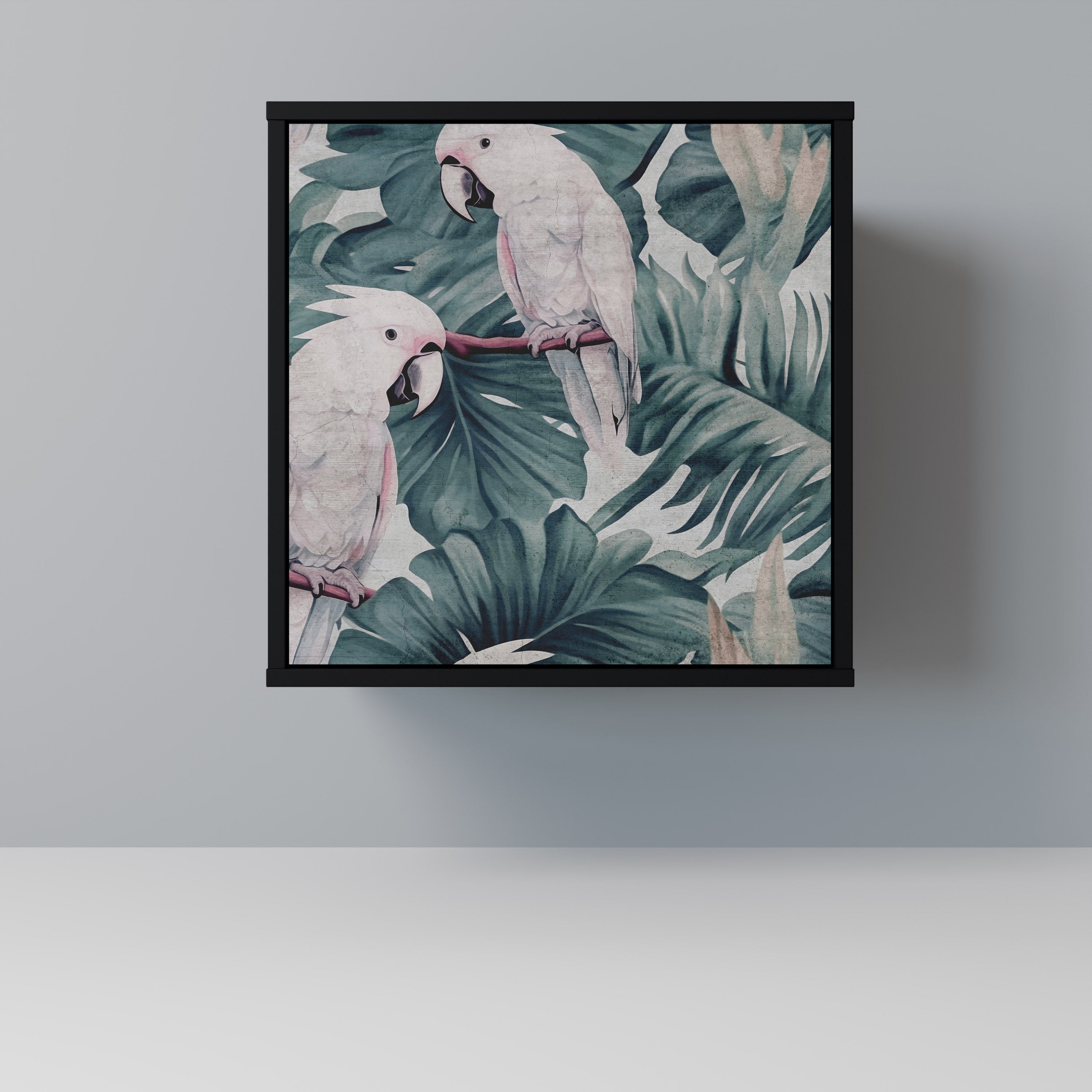 Aparador POPINJAY LOOK de 1 puerta en acabado negro