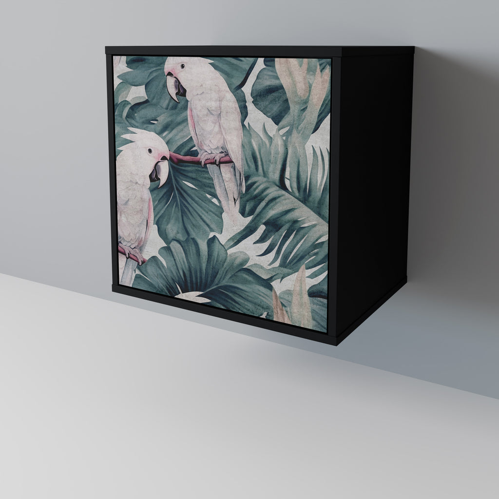 Aparador POPINJAY LOOK de 1 puerta en acabado negro