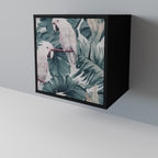 POPINJAY LOOK Aparador de 1 Puerta en Acabado Negro