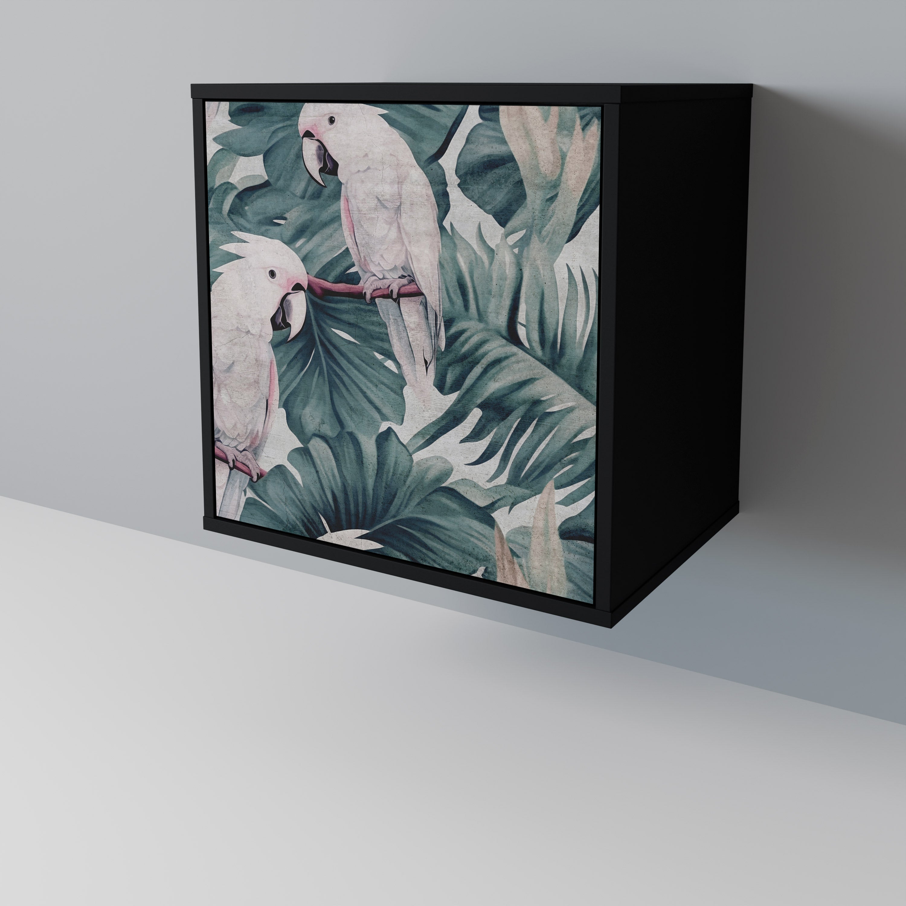 Aparador POPINJAY LOOK de 1 puerta en acabado negro