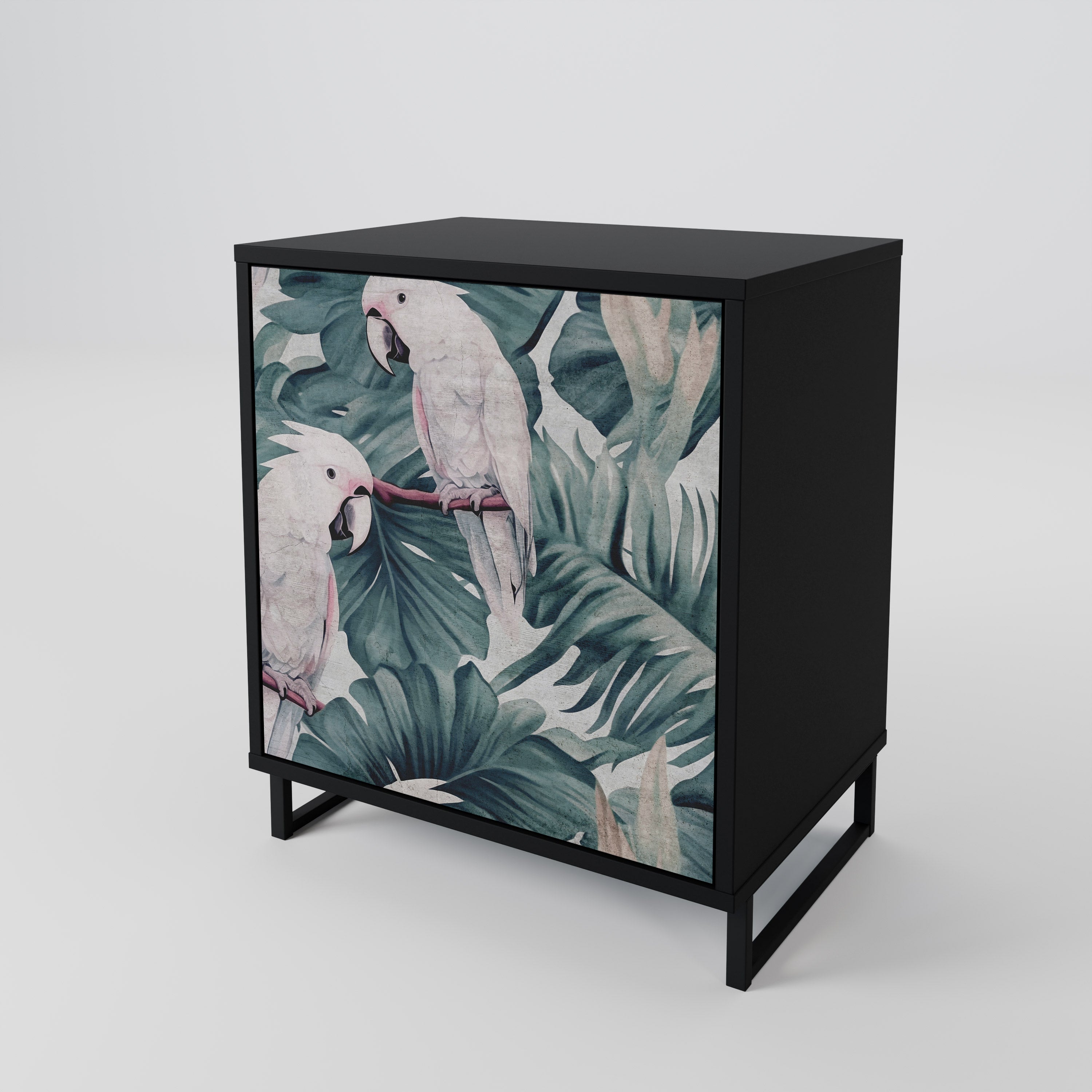 Aparador POPINJAY LOOK de 1 puerta en acabado negro