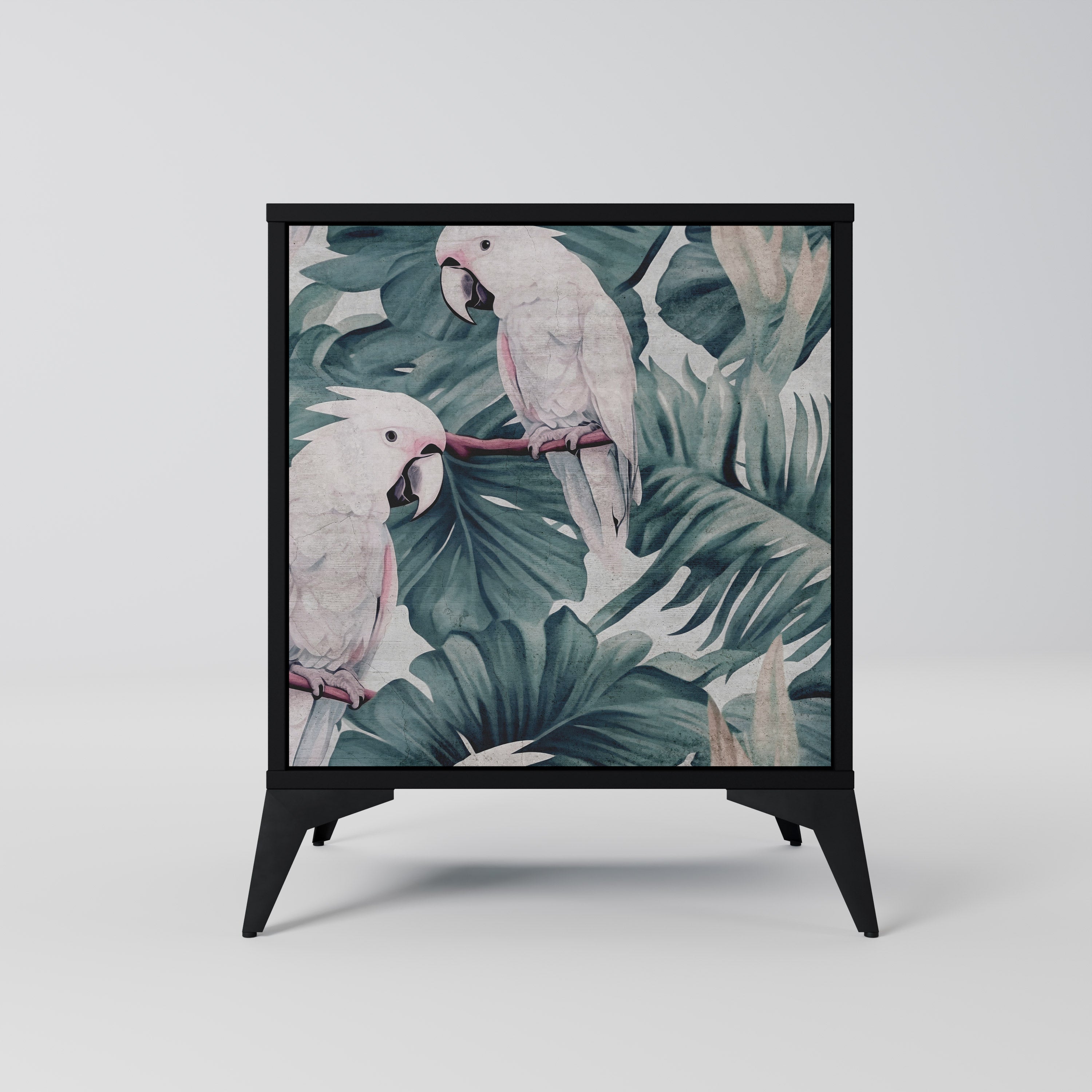 Aparador POPINJAY LOOK de 1 puerta en acabado negro